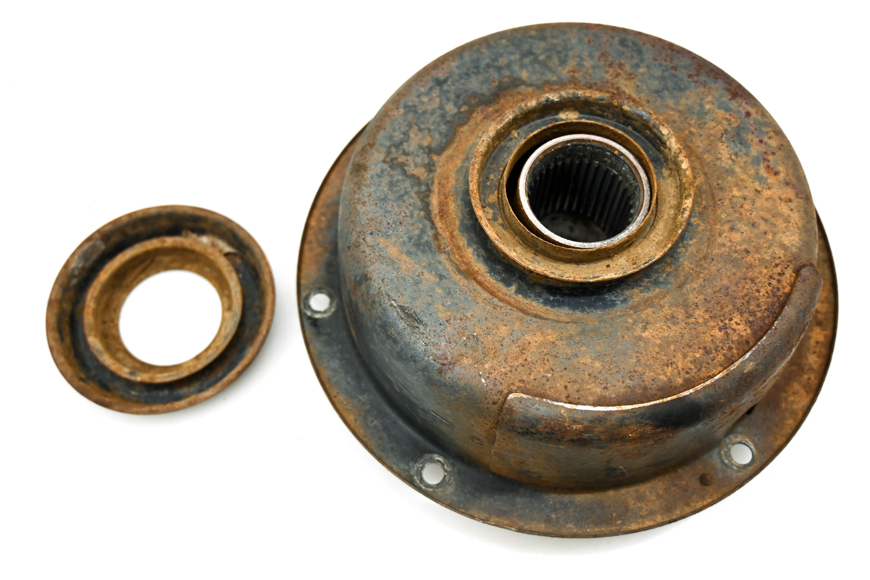 82 Honda ATC110 Rear Brake Drum & Housing Assembly