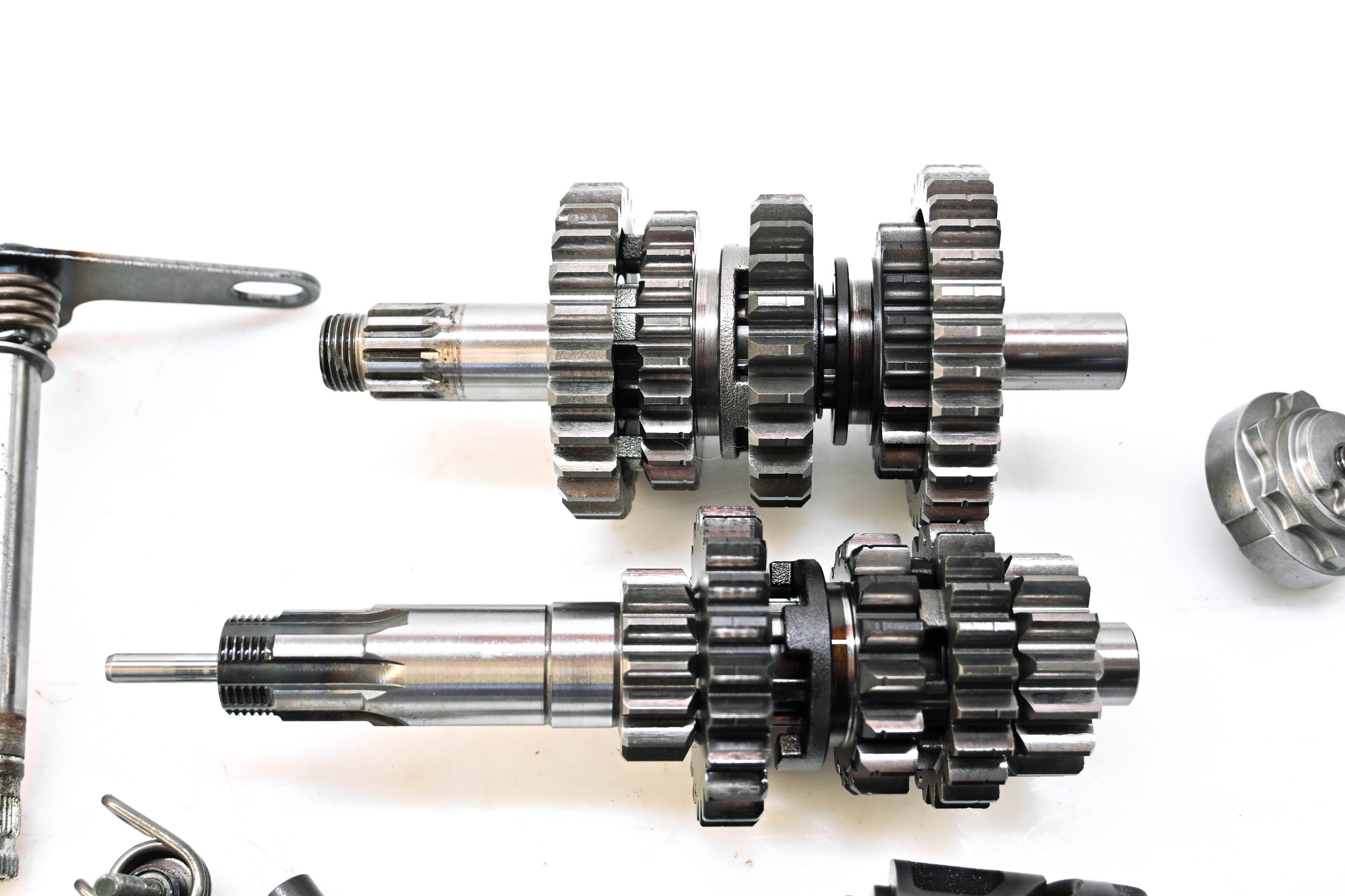 03 Kawasaki KLX400 Transmission Shift Forks & Drum DRZ400