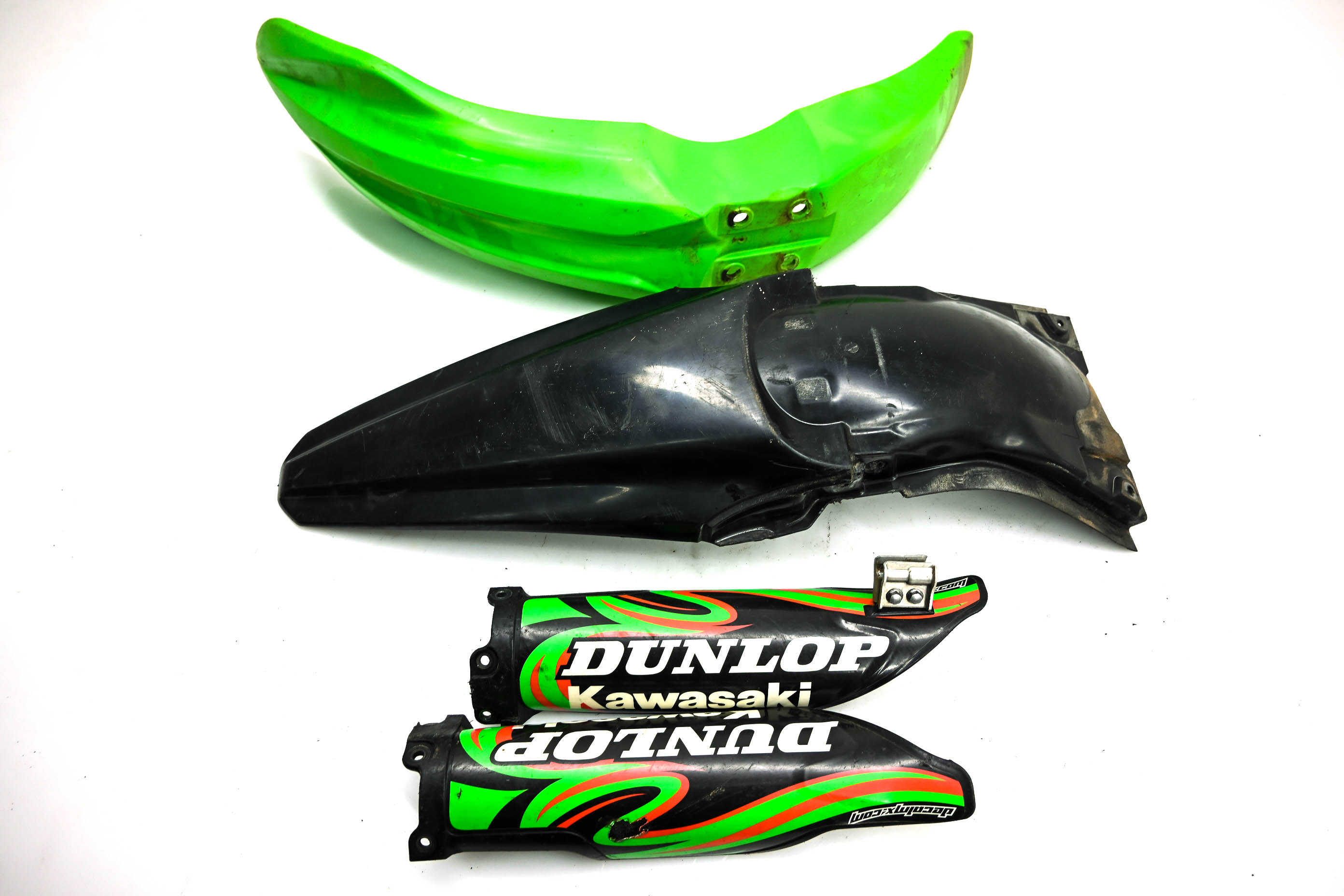 11 Kawasaki KX250F Front & Rear Fenders & Fork Guards Left & Right
