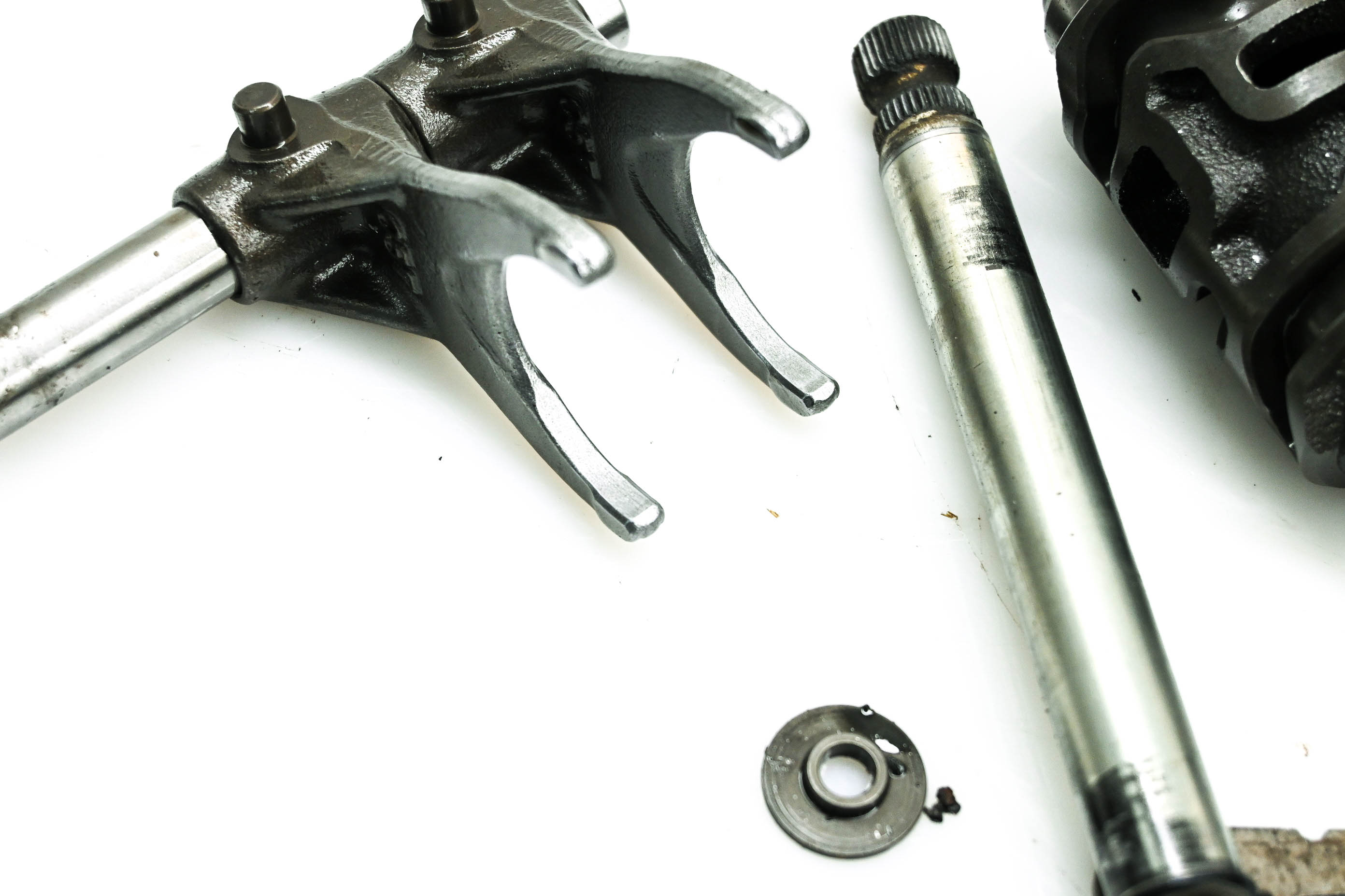 11 Kawasaki KX250F Transmission Shift Forks & Drum