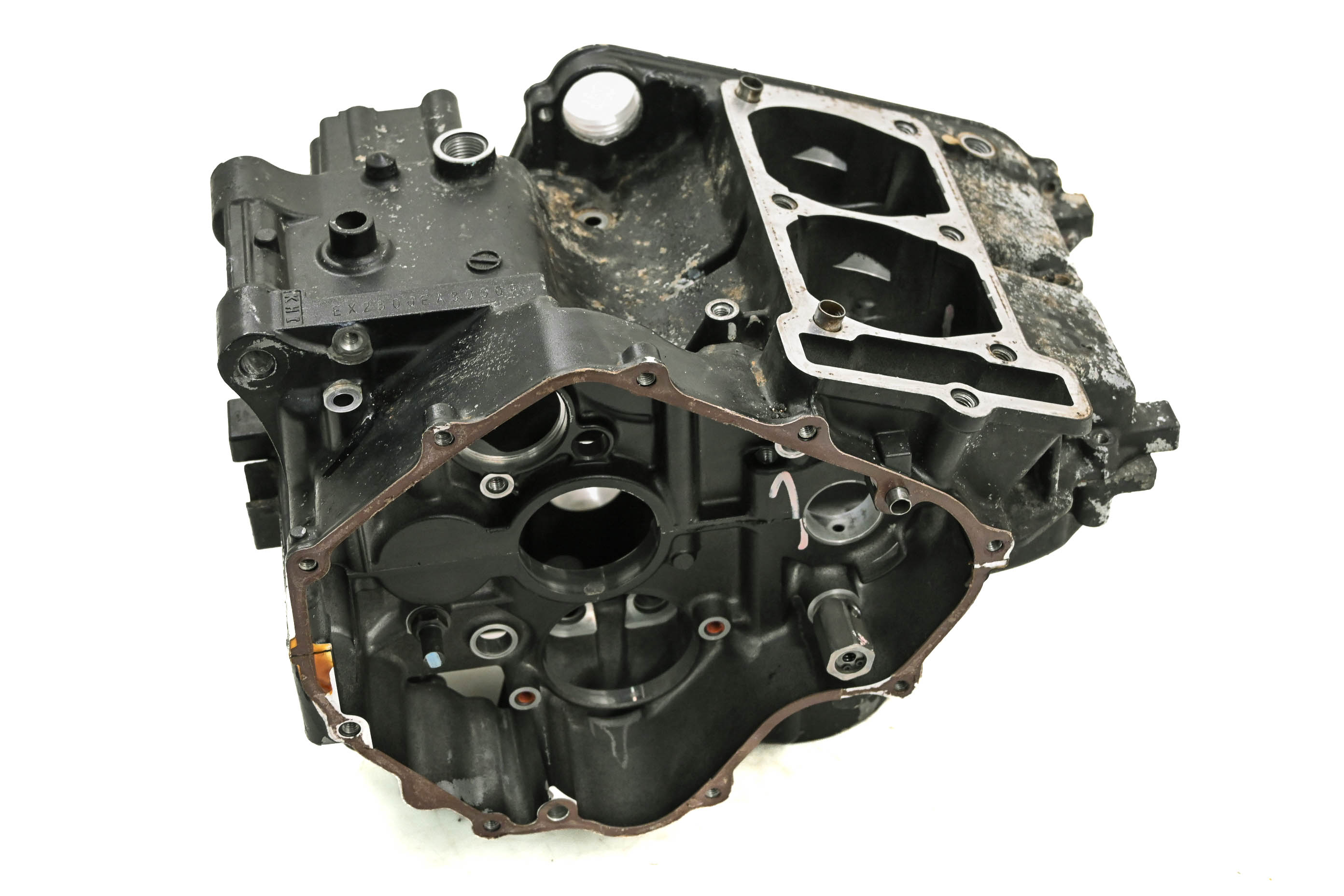 09 Kawasaki Ninja 250R Crankcase Center Crank Case EX250
