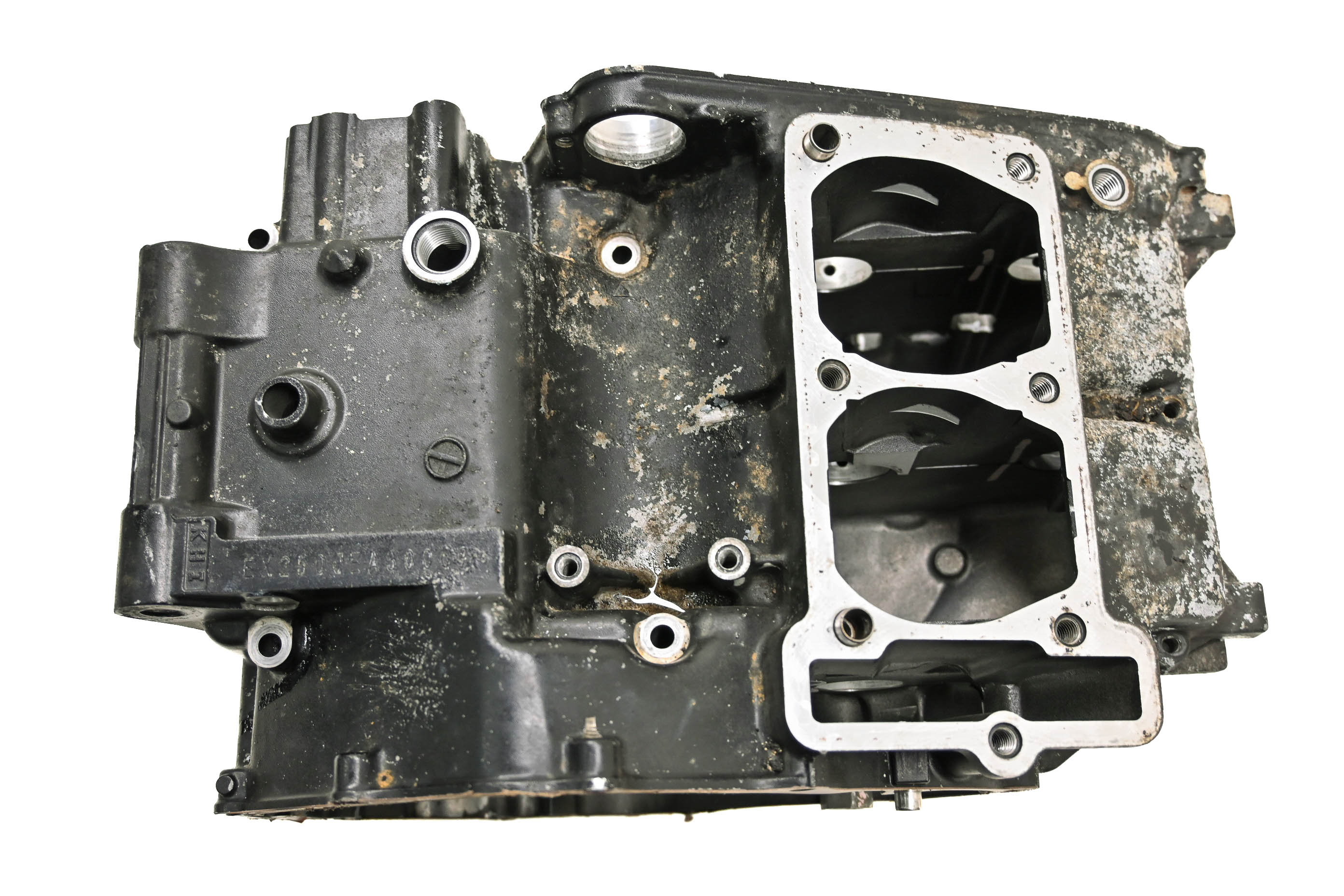 09 Kawasaki Ninja 250R Crankcase Center Crank Case EX250