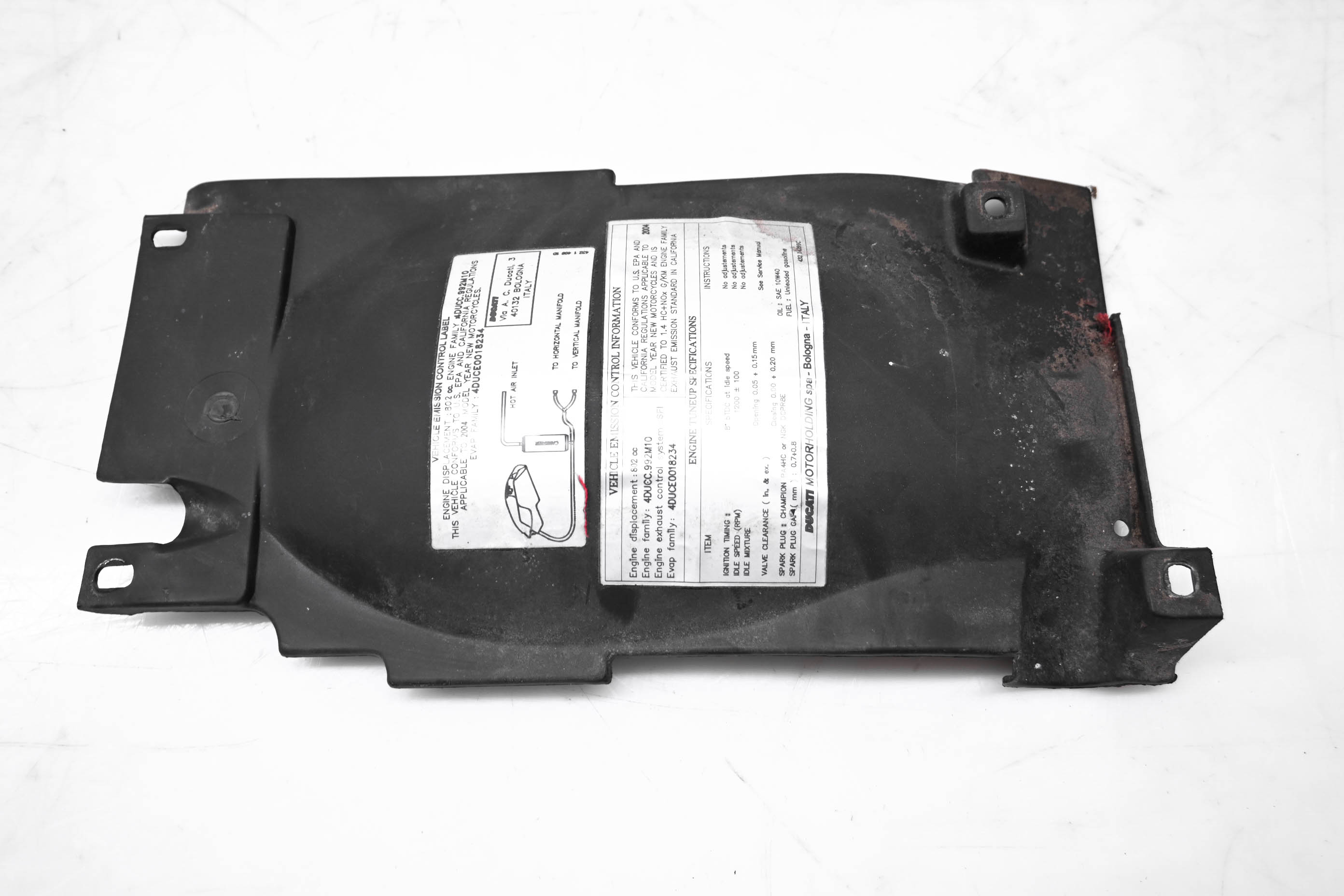 04 Ducati Monster 800S Rear Inner Tail Mud Guard Cover
