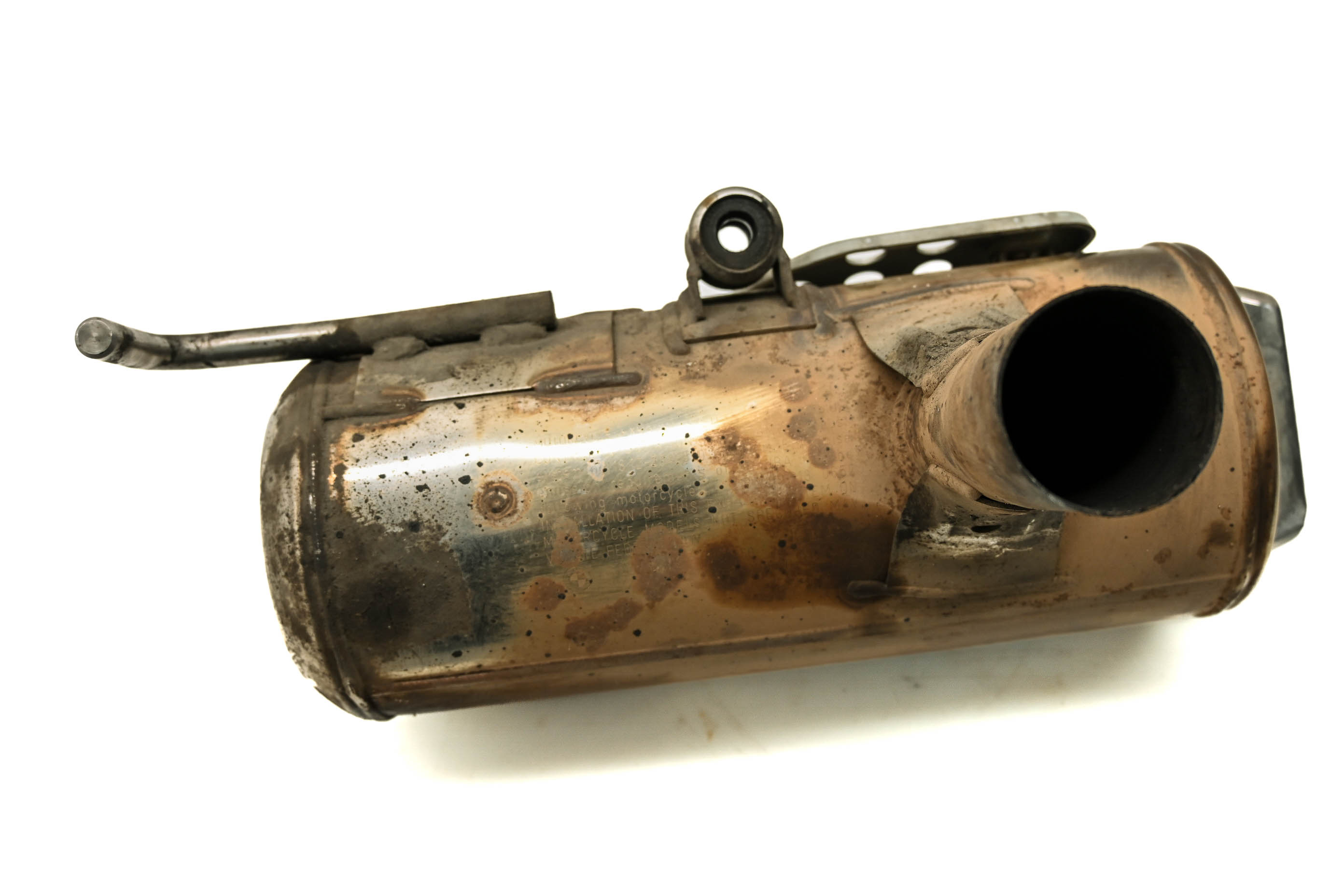02 BMW F650GS ABS Rear Muffler Exhaust Pipe