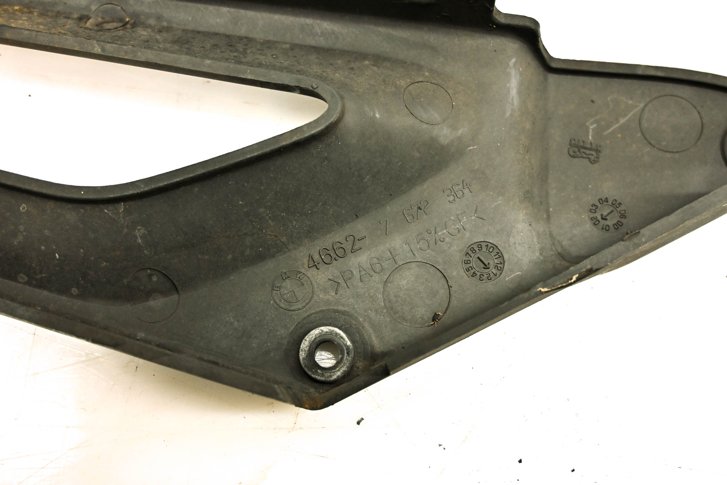 02 BMW F650GS ABS Rear Left Side Frame Guard Cover