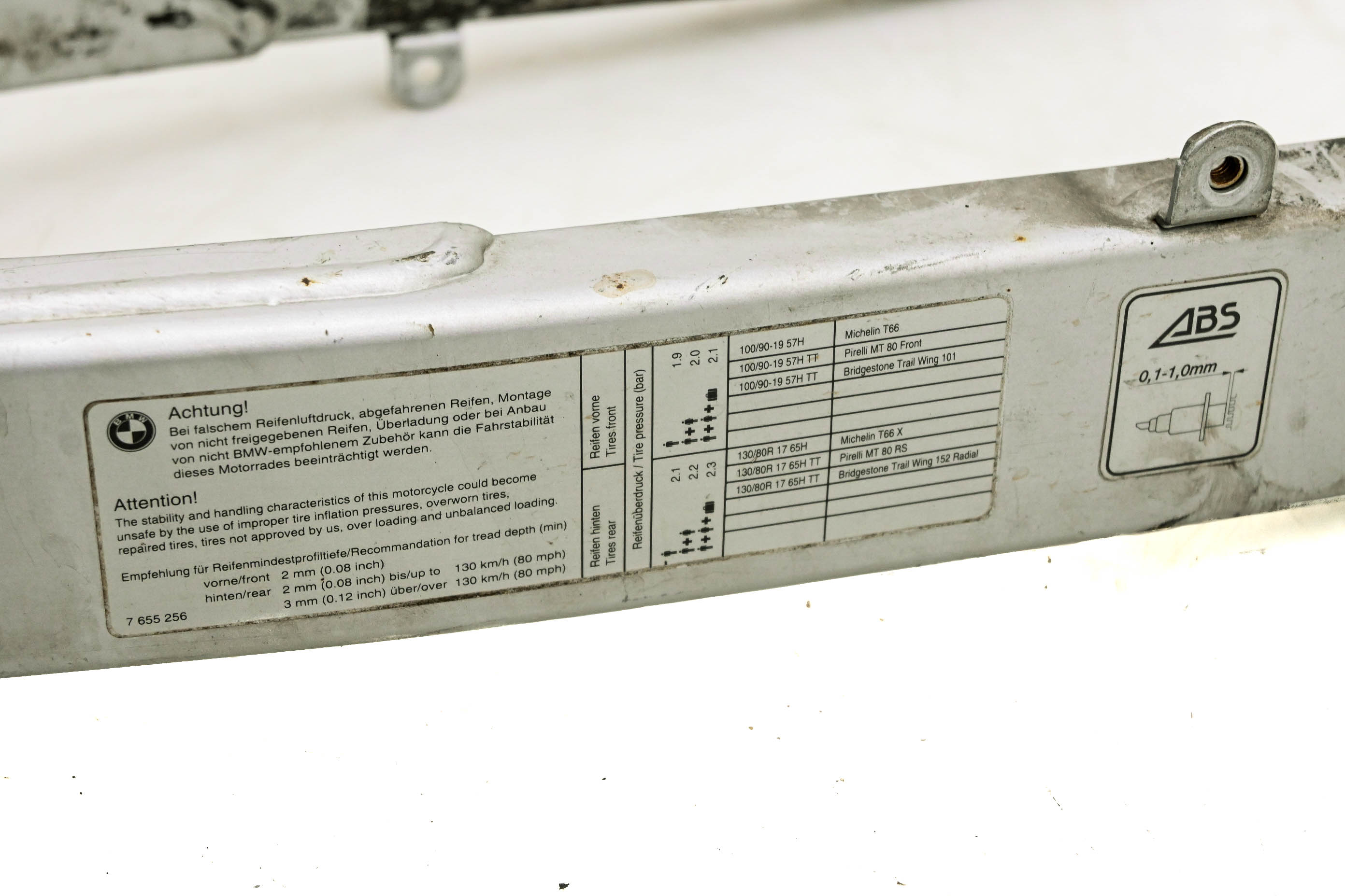 02 BMW F650GS ABS Rear Swingarm
