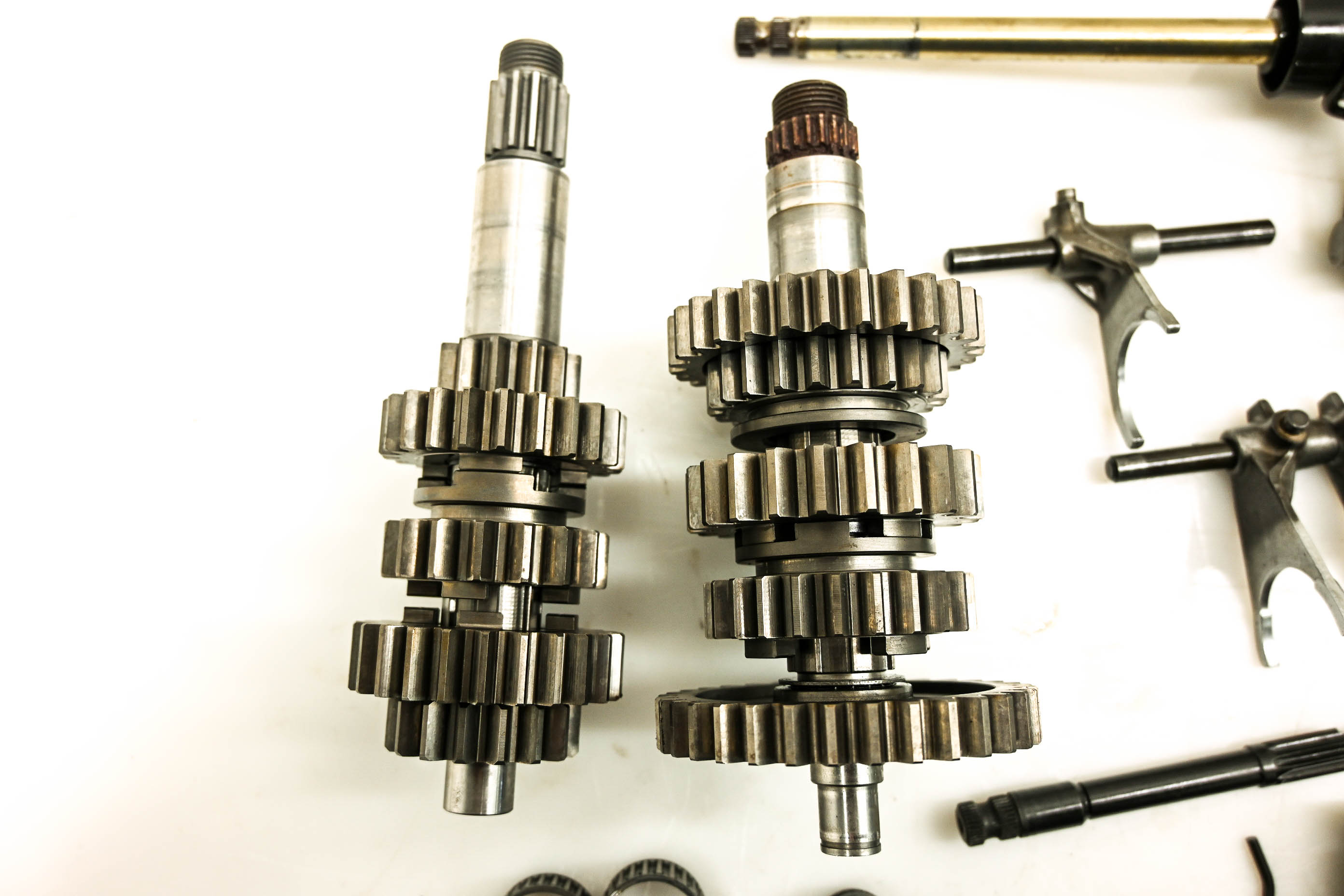 02 BMW F650GS ABS Transmission Shift Forks & Drum