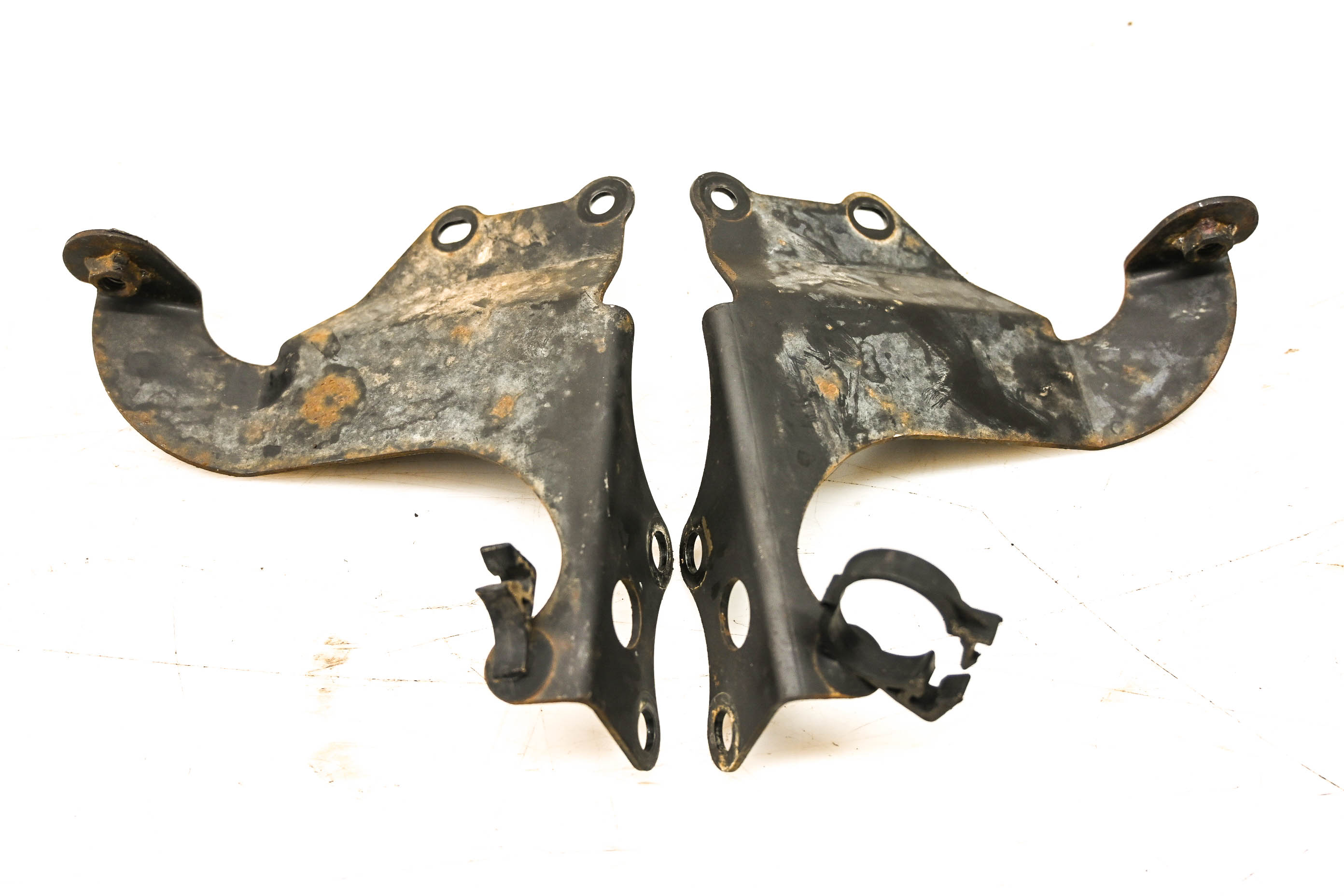 02 Honda Rancher 350 4x4 Oil Cooler Brackets Mounts Left & Right TRX350FE