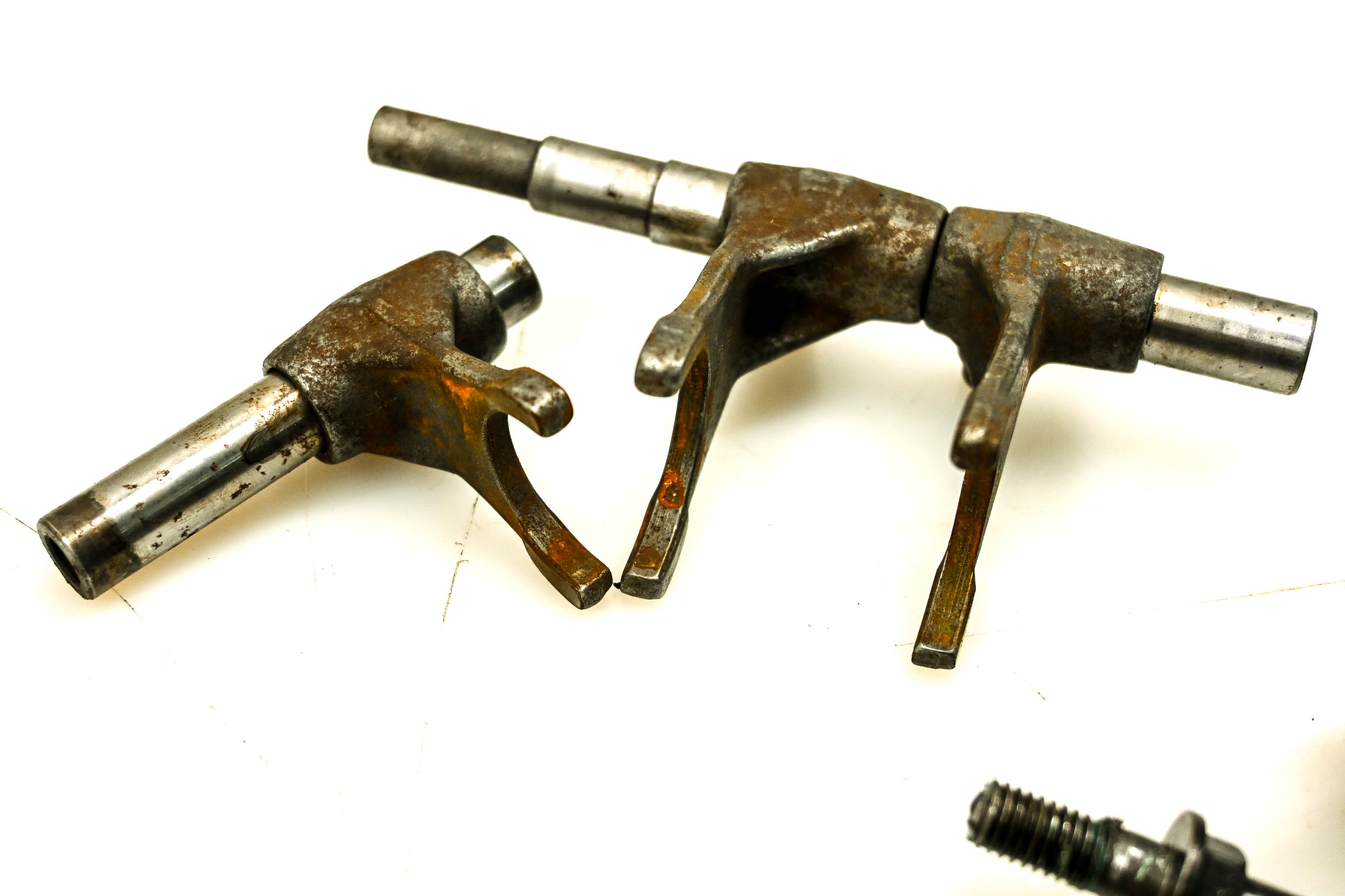 99 Honda CR80RB Expert Transmission Shift Forks & Drum