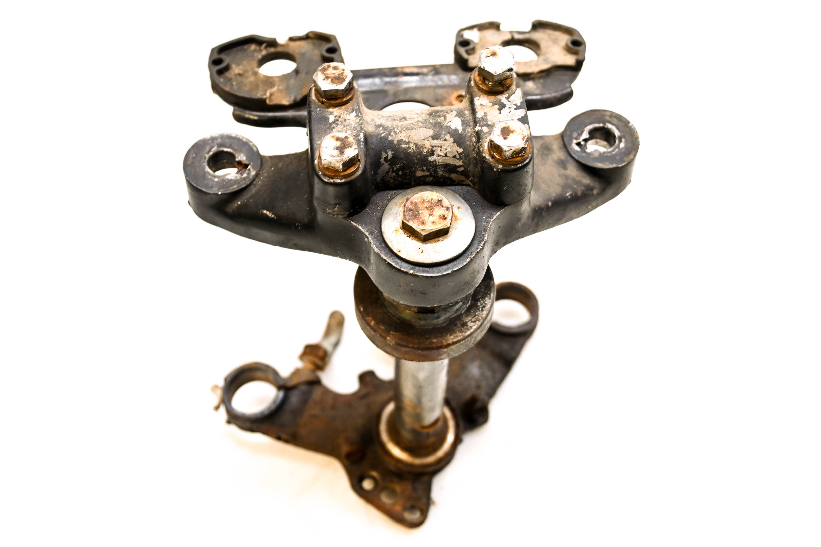 72 Yamaha Street 100 Triple Tree Handlebar Clamps & Meter Support LS2