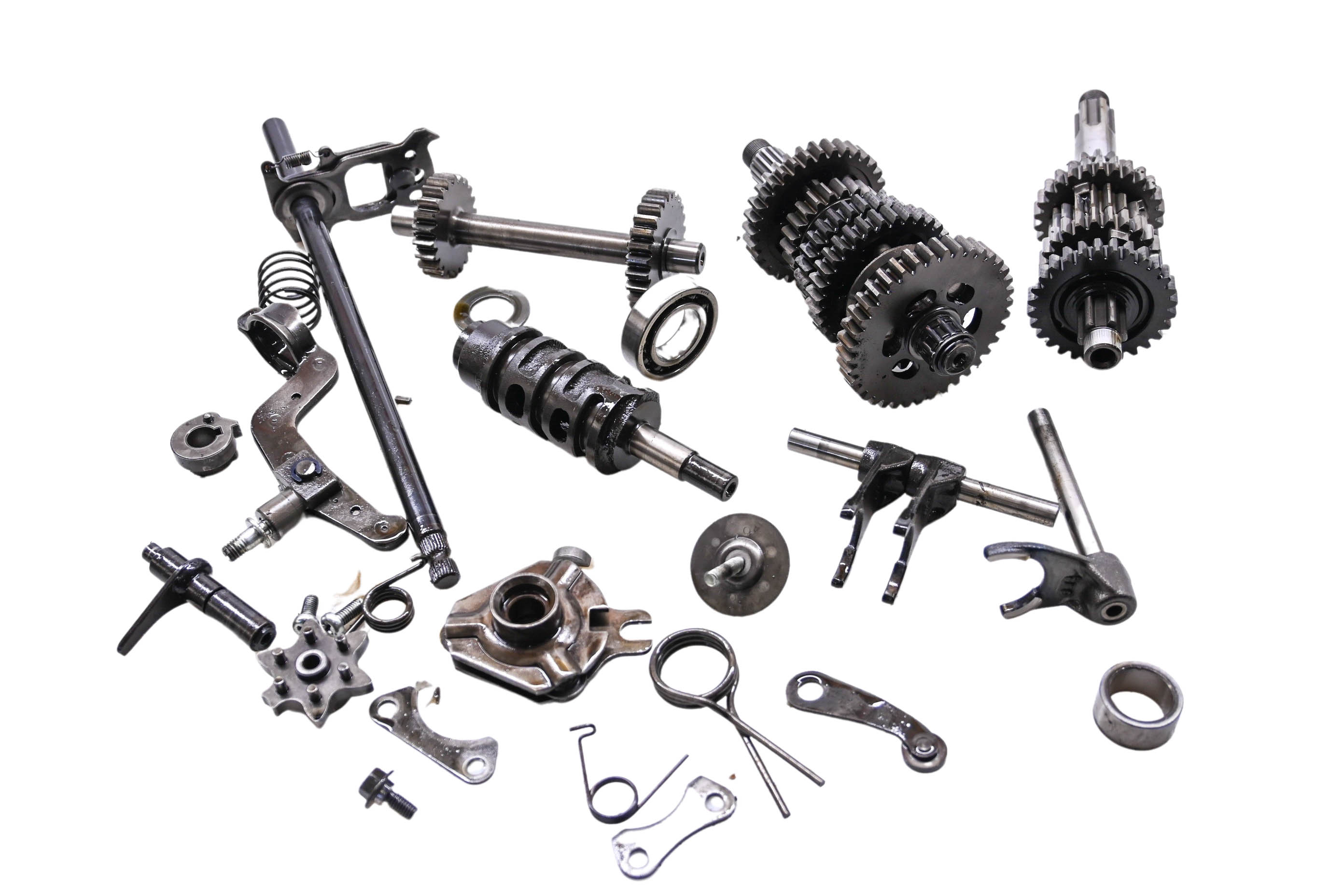 99 Kawasaki Bayou 220 2x4 Transmission Shift Forks & Drum KLF220