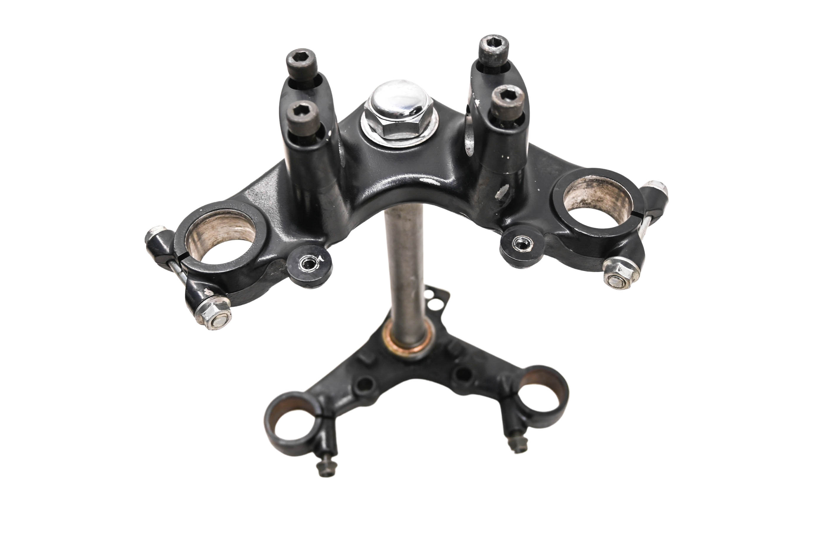 06 Honda Nighthawk 250 Triple Tree Lower & Upper Handlebar Clamps CB250