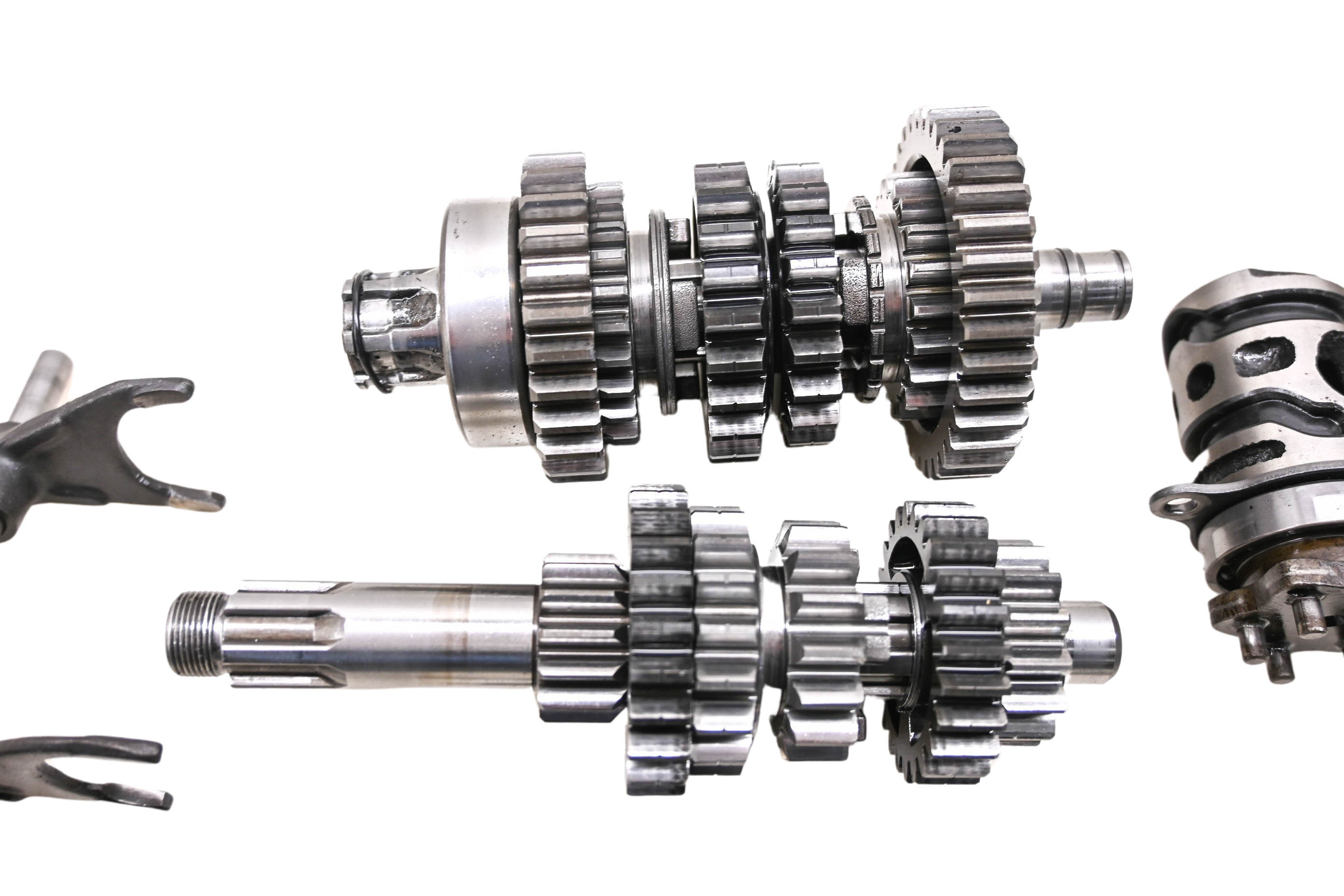 85 Kawasaki KDX200 Transmission Shift Forks & Drum