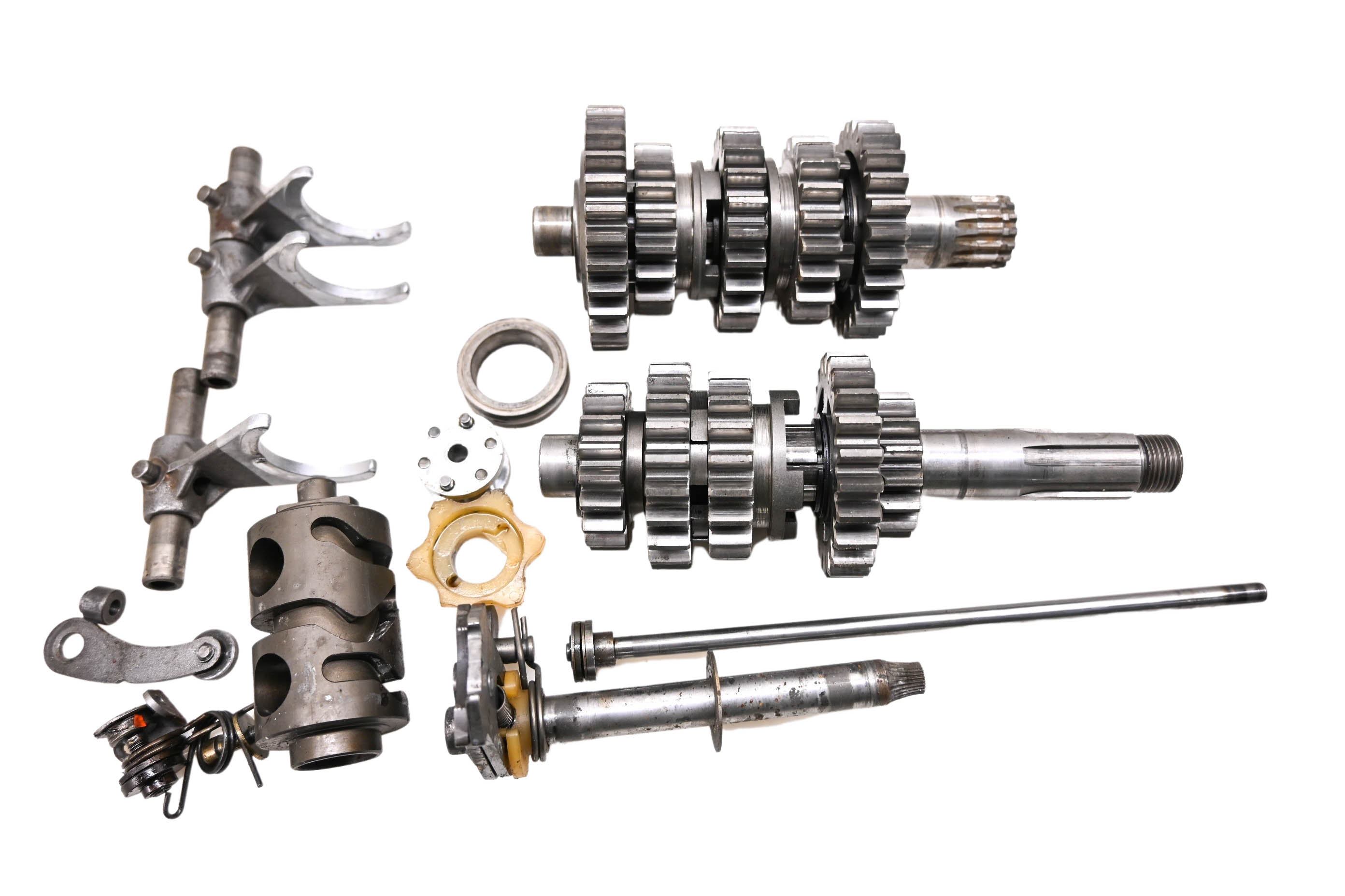 93 KTM 250EXC Transmission Shift Forks & Drum
