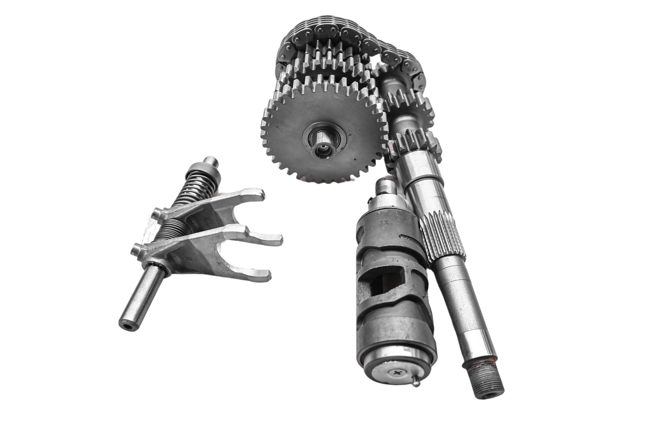 19 Hisun Sector 450 4x4 Transmission Shift Forks & Drum