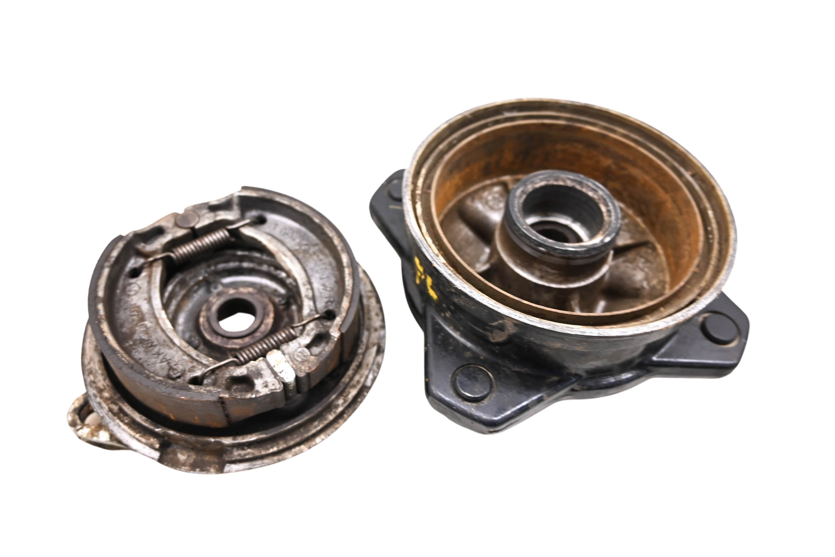 86 Yamaha Moto-4 200 Front Left Brake Drum Assembly YFM200N