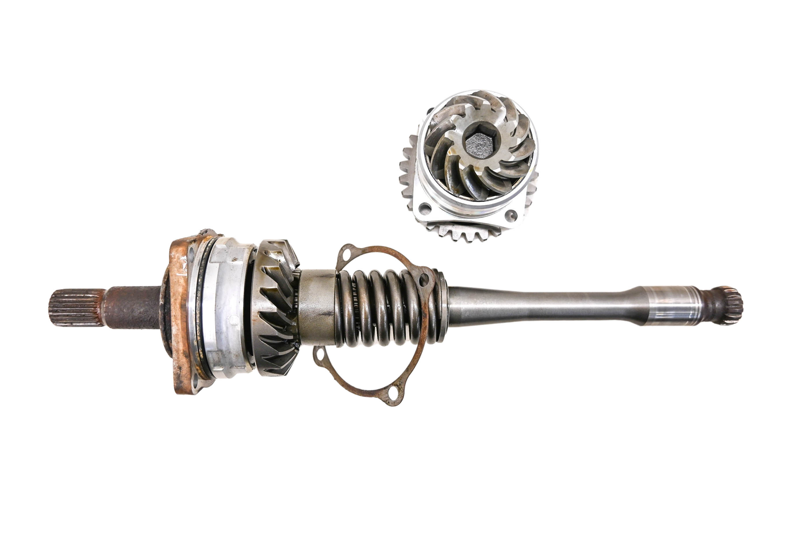 02 Kawasaki Prairie 650 4x4 Transmission Bevel Gears Output Shaft KVF650