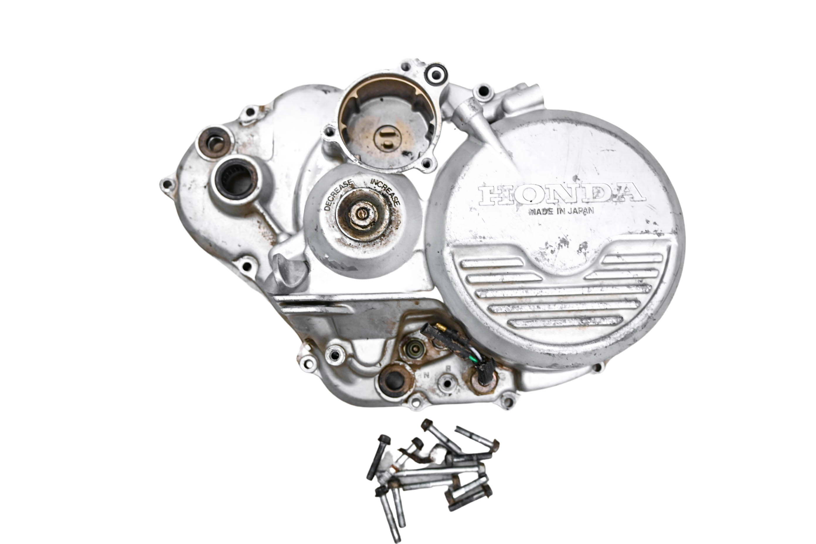 86 Honda Fourtrax 350 4x4 Clutch Cover & Gear Sensor TRX350