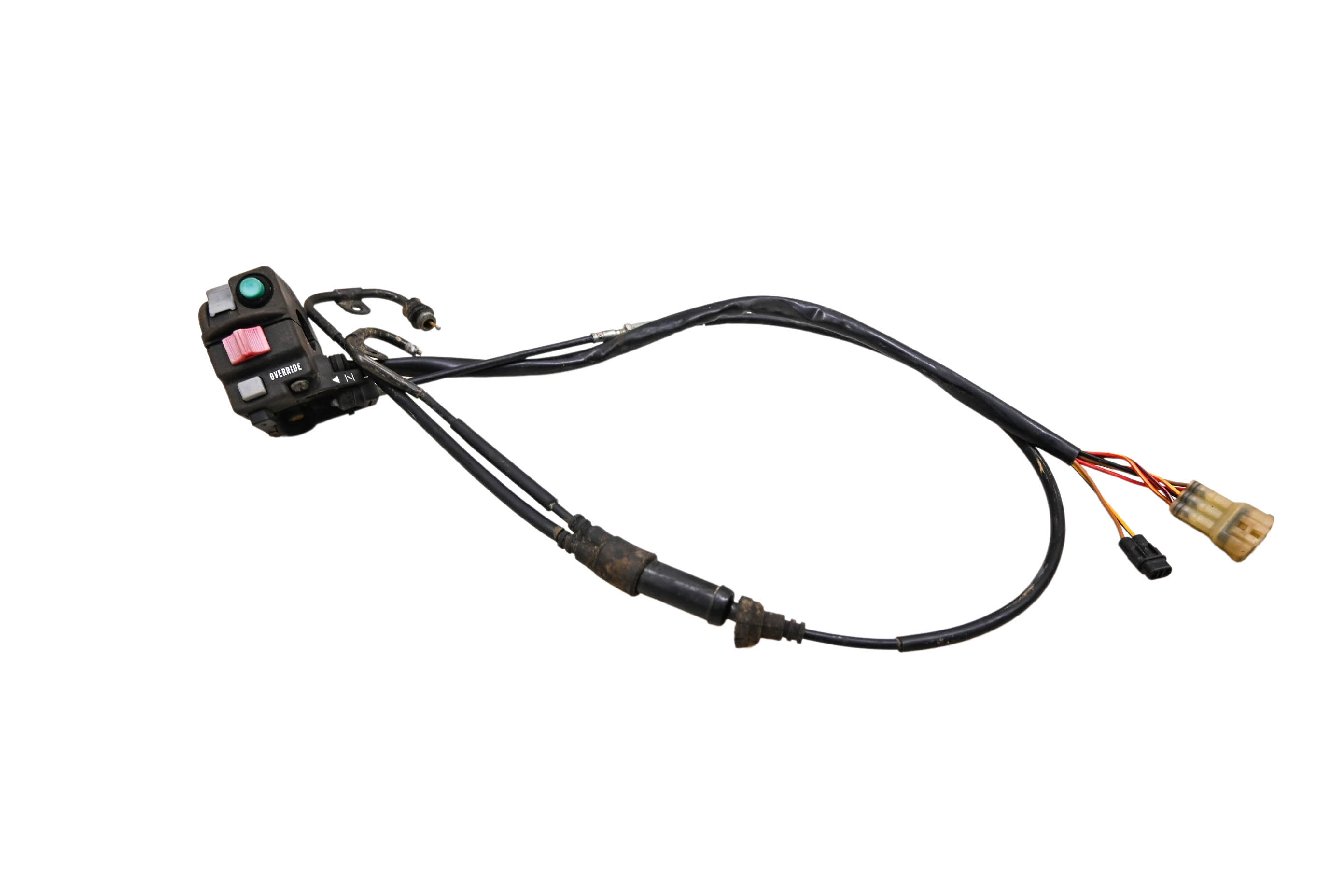 02 Kawasaki Prairie 650 4x4 Headlight On Off Handlebar Start Switch & Choke Cable KVF650