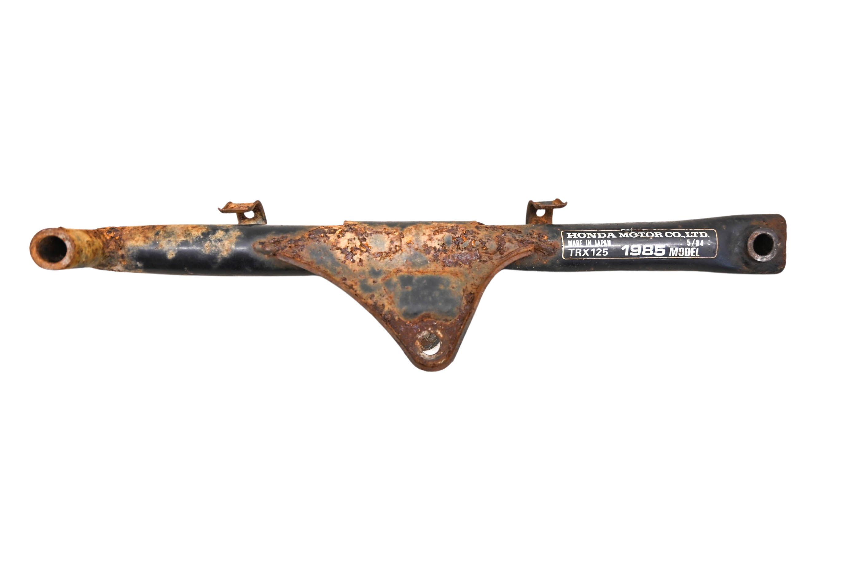 85 Honda Fourtrax 125 2x4 Front Pipe Brace Bracket Mount TRX125