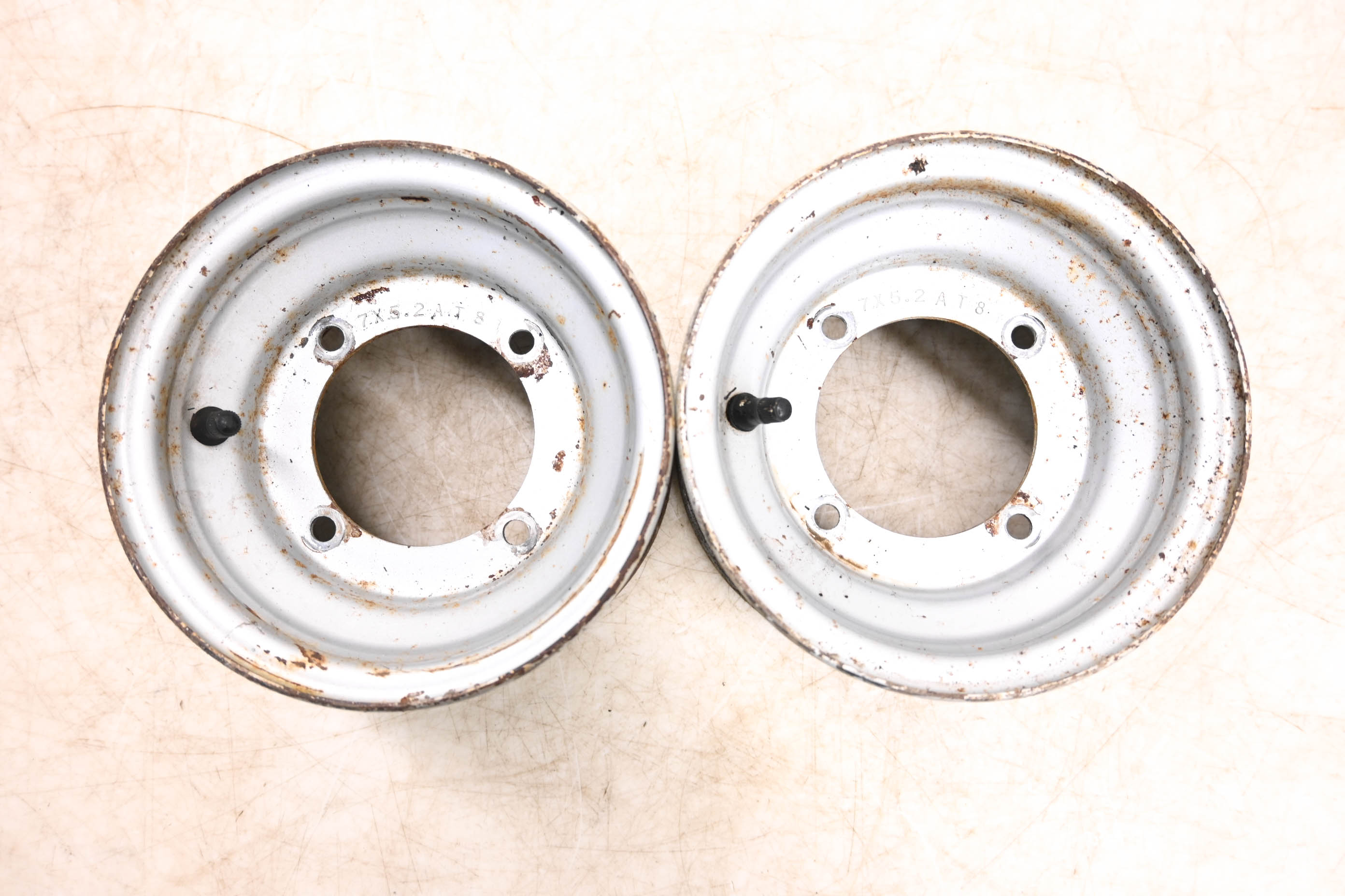 08 Polaris Outlaw 50 2x4 Front Wheels Rims 7X5 4/110