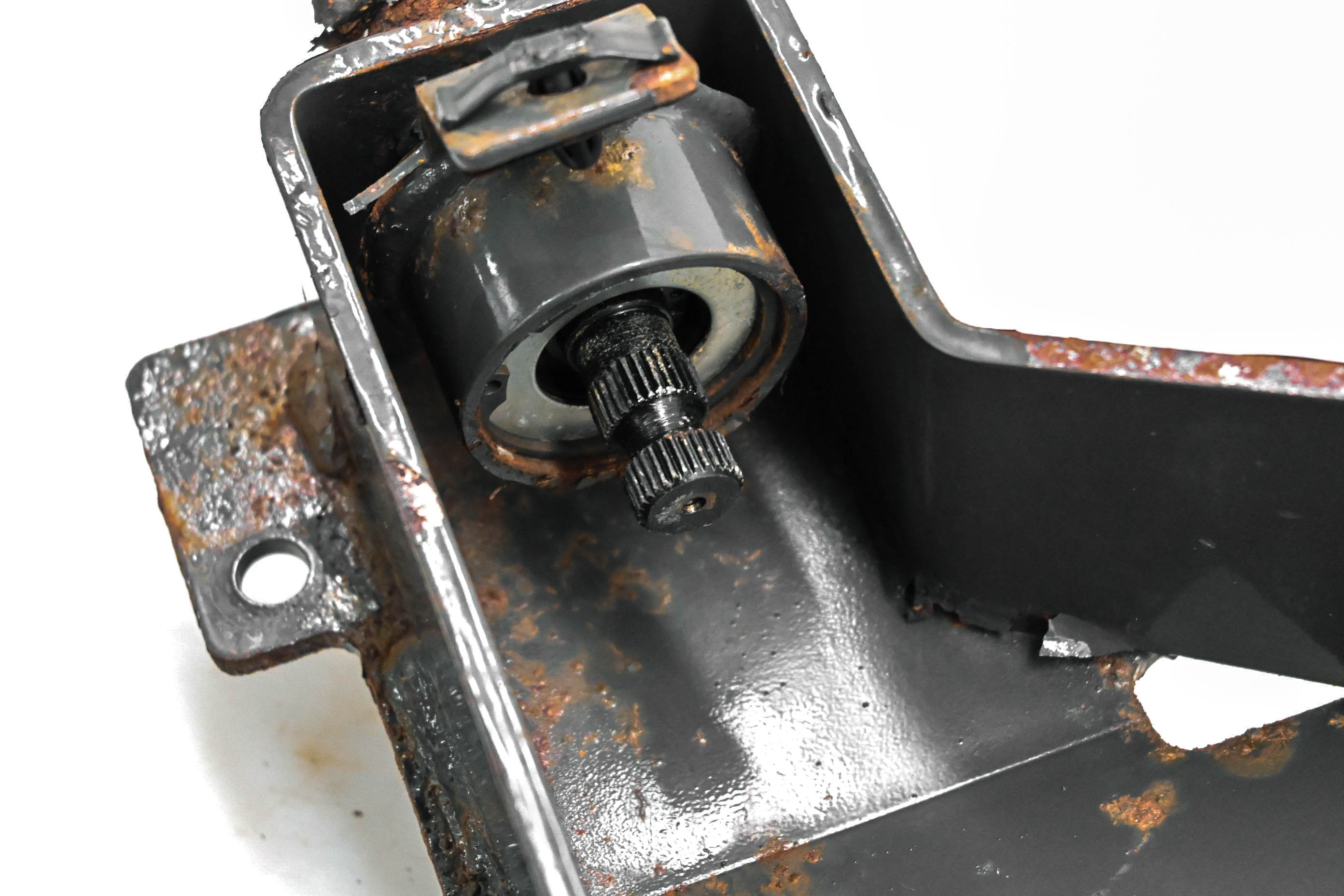 10 Kubota RTV1100CR9 Steering Stem Shaft & Protector Bracket Mount