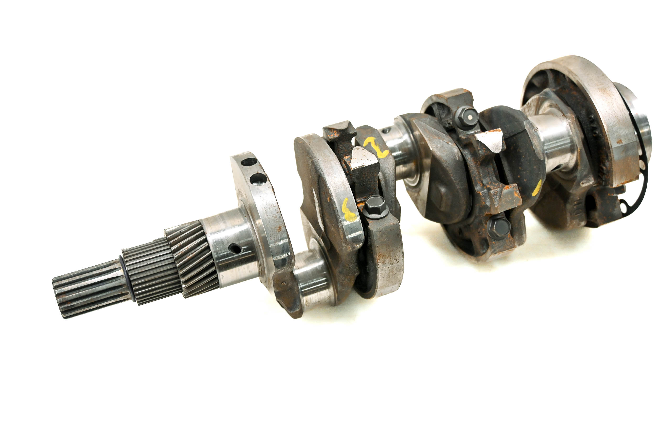 10 Kubota RTV1100CR9 Crankshaft Crank Shaft & Main Bearing Holders