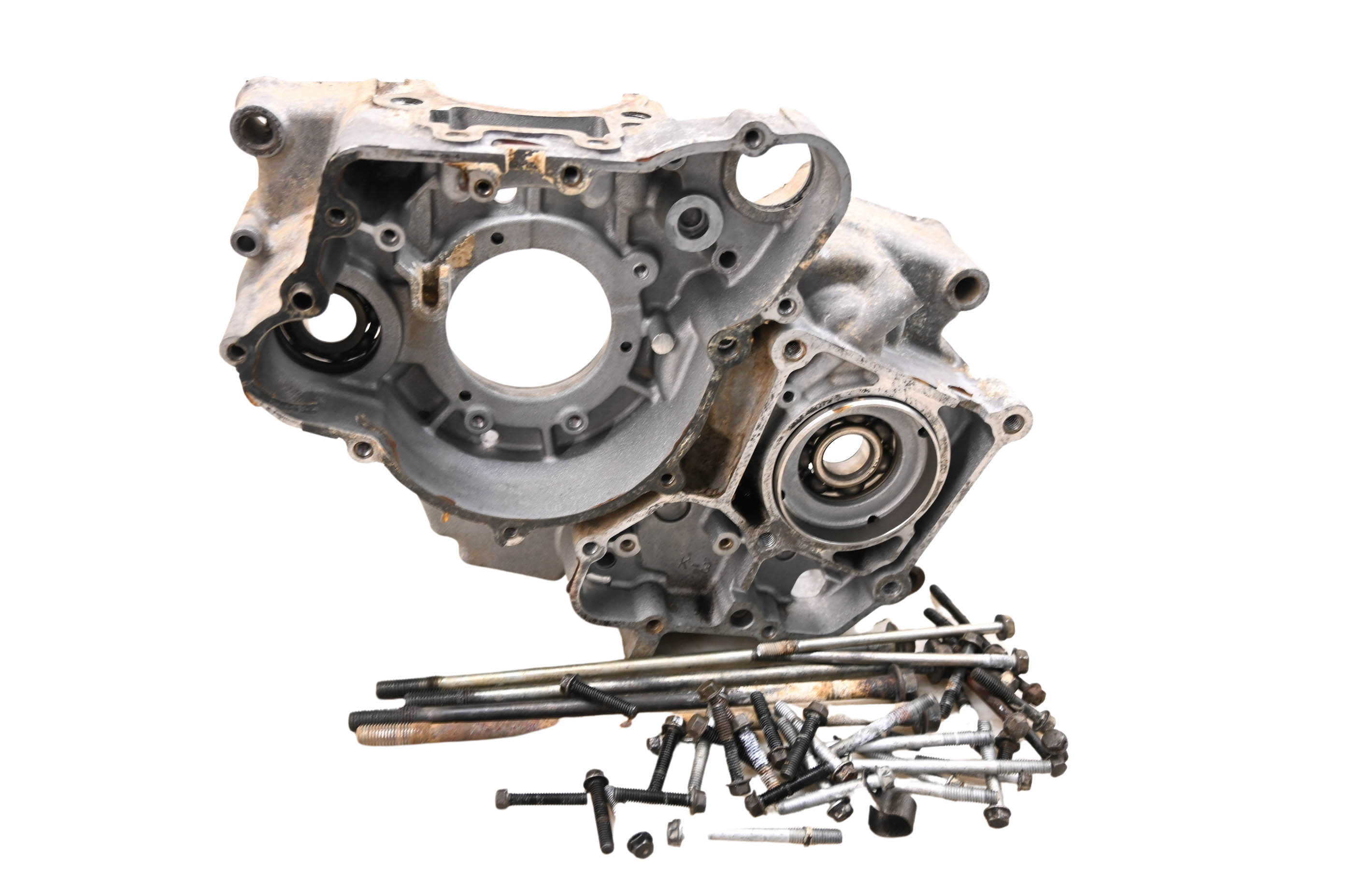 01 Kawasaki Bayou 220 2x4 Left Crankcase Center Half Crank Case KLF220
