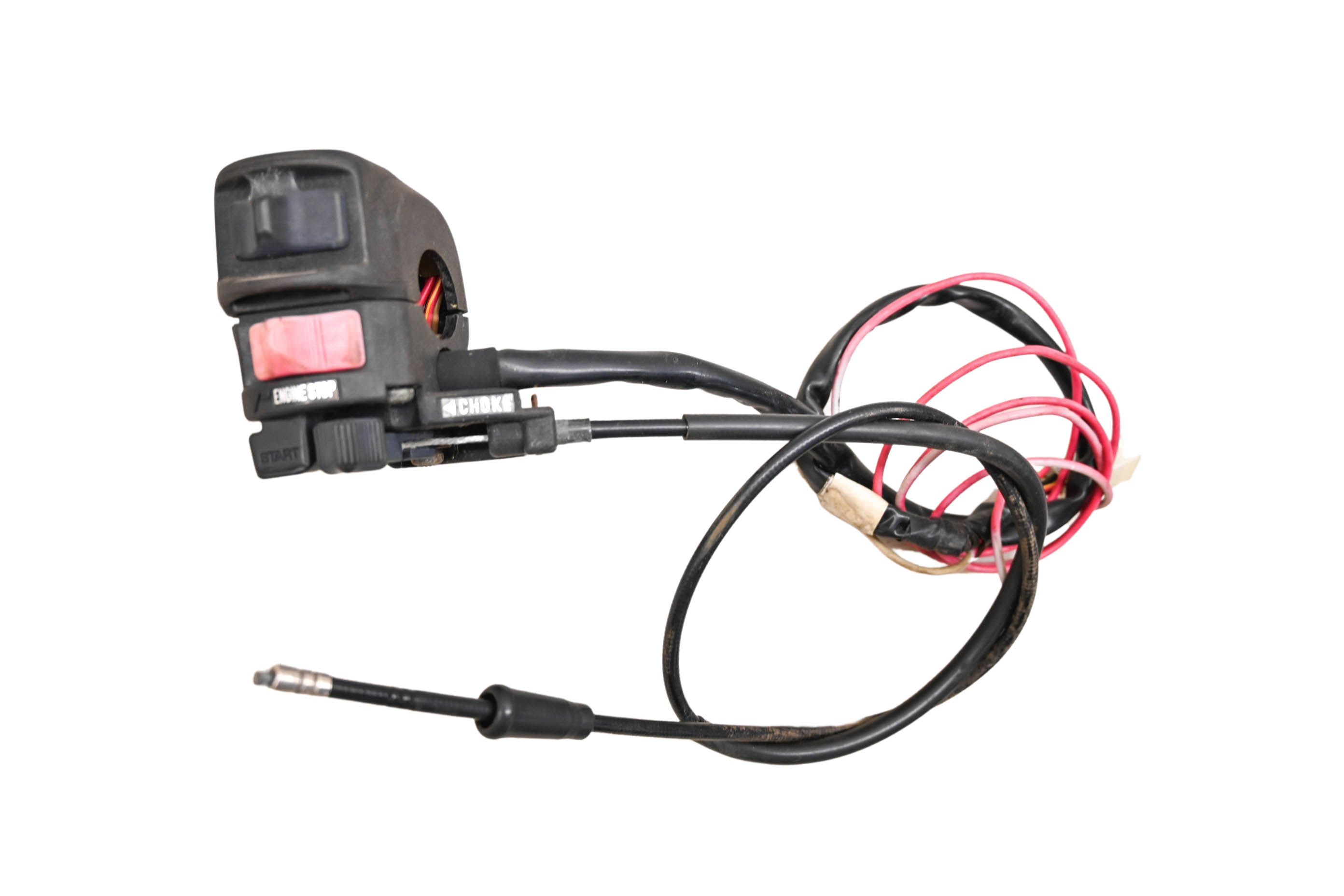 01 Kawasaki Bayou 220 2x4 Headlight On Off Handlebar Start Switch & Choke Cable KLF220