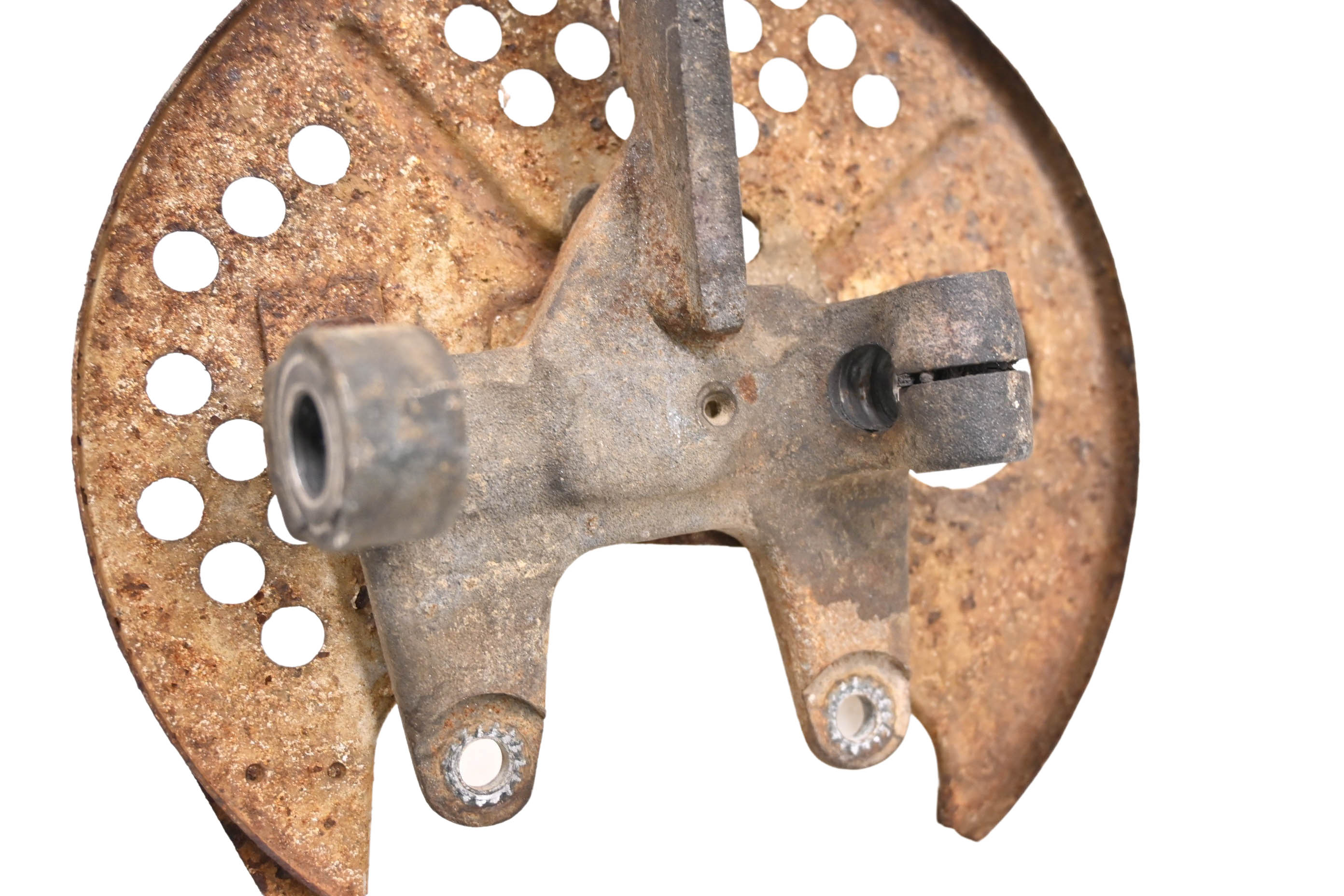 99 Kawasaki Mojave 250 2x4 Front Left Spindle Knuckle KSF250