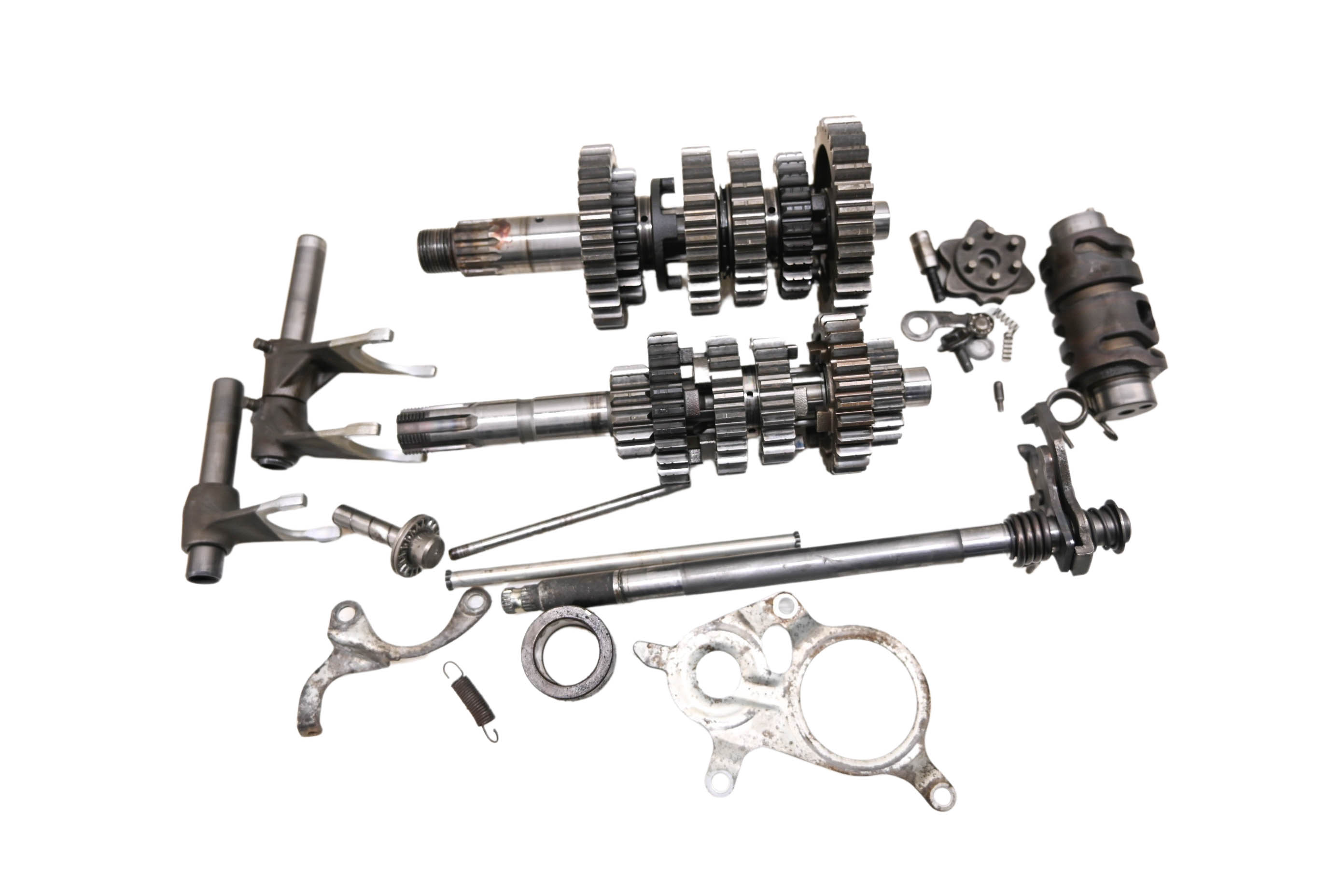 08 Suzuki SV650 Transmission Shift Forks & Drum