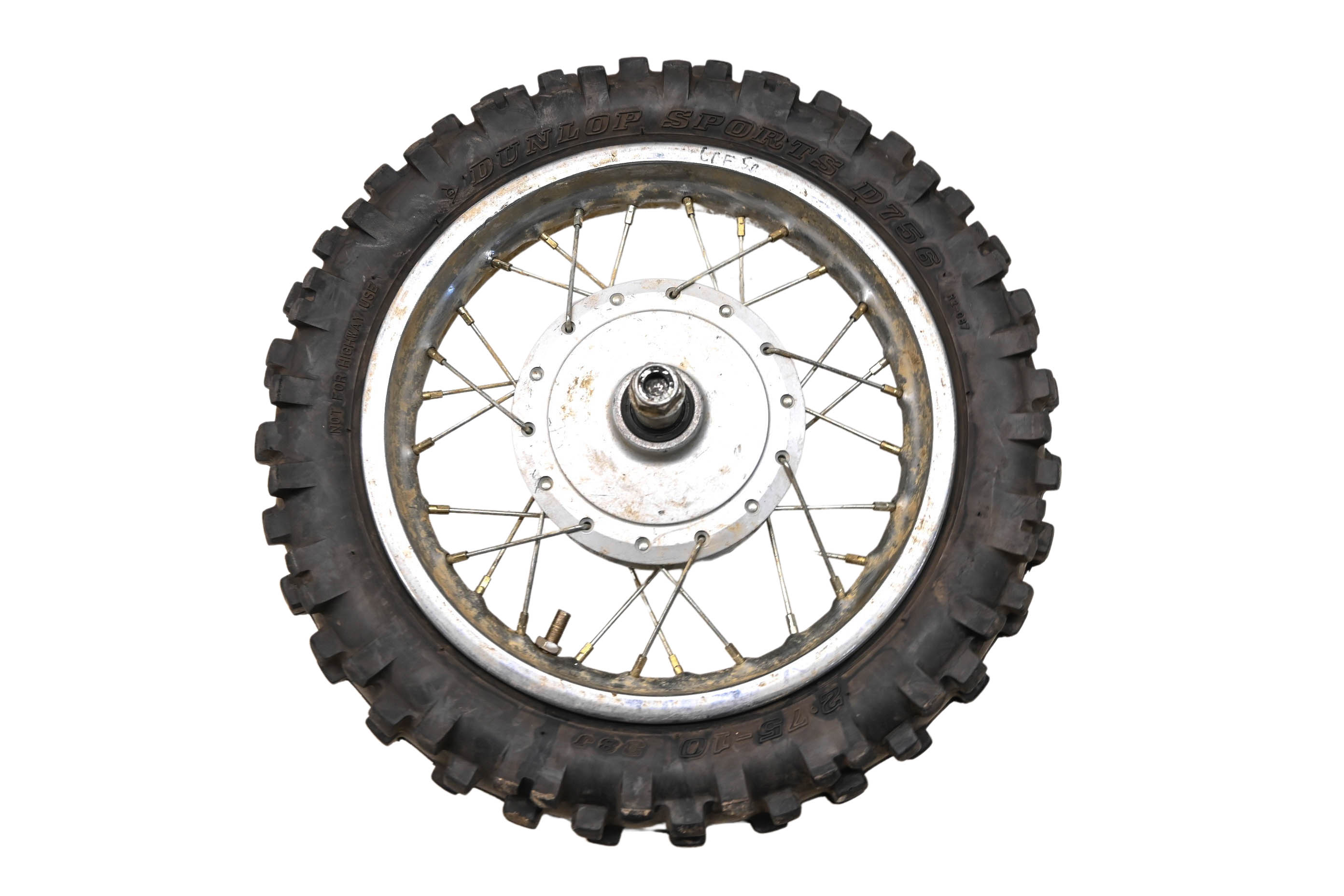 04 Honda CRF50 Front Wheel Rim & Tire