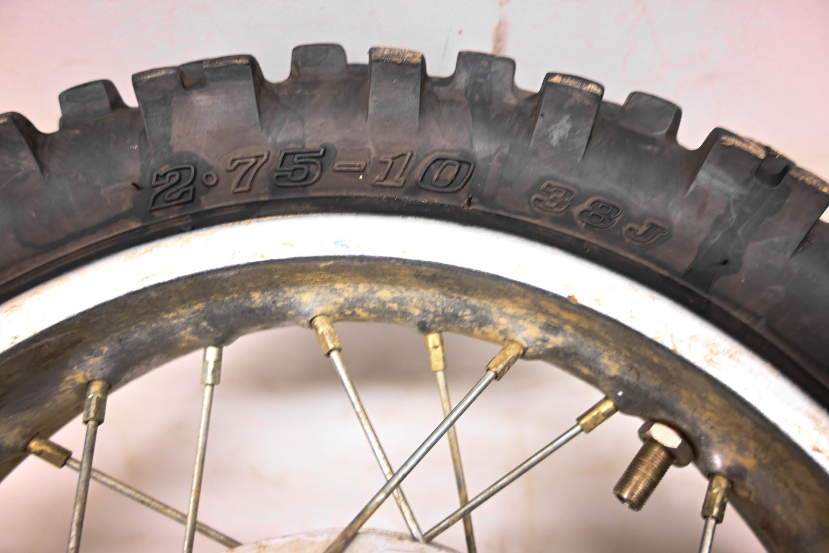 04 Honda CRF50 Front Wheel Rim & Tire