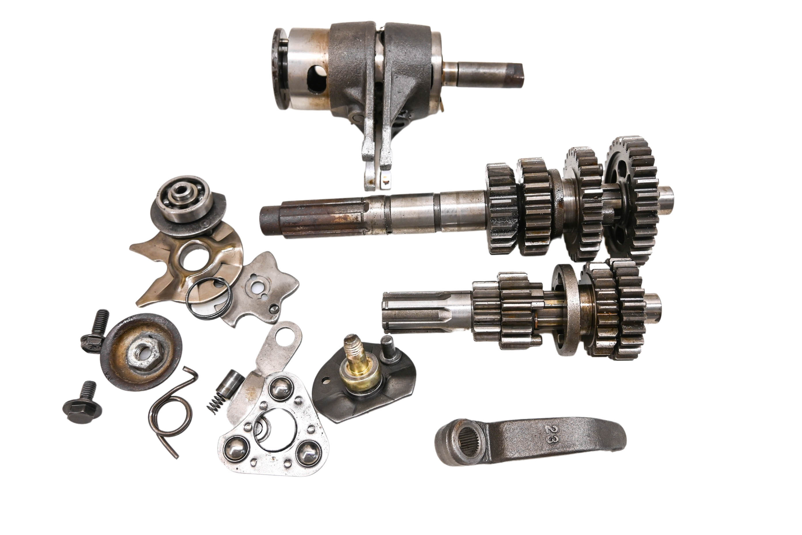 82 Honda ATC 110 Transmission Shift Forks & Drum