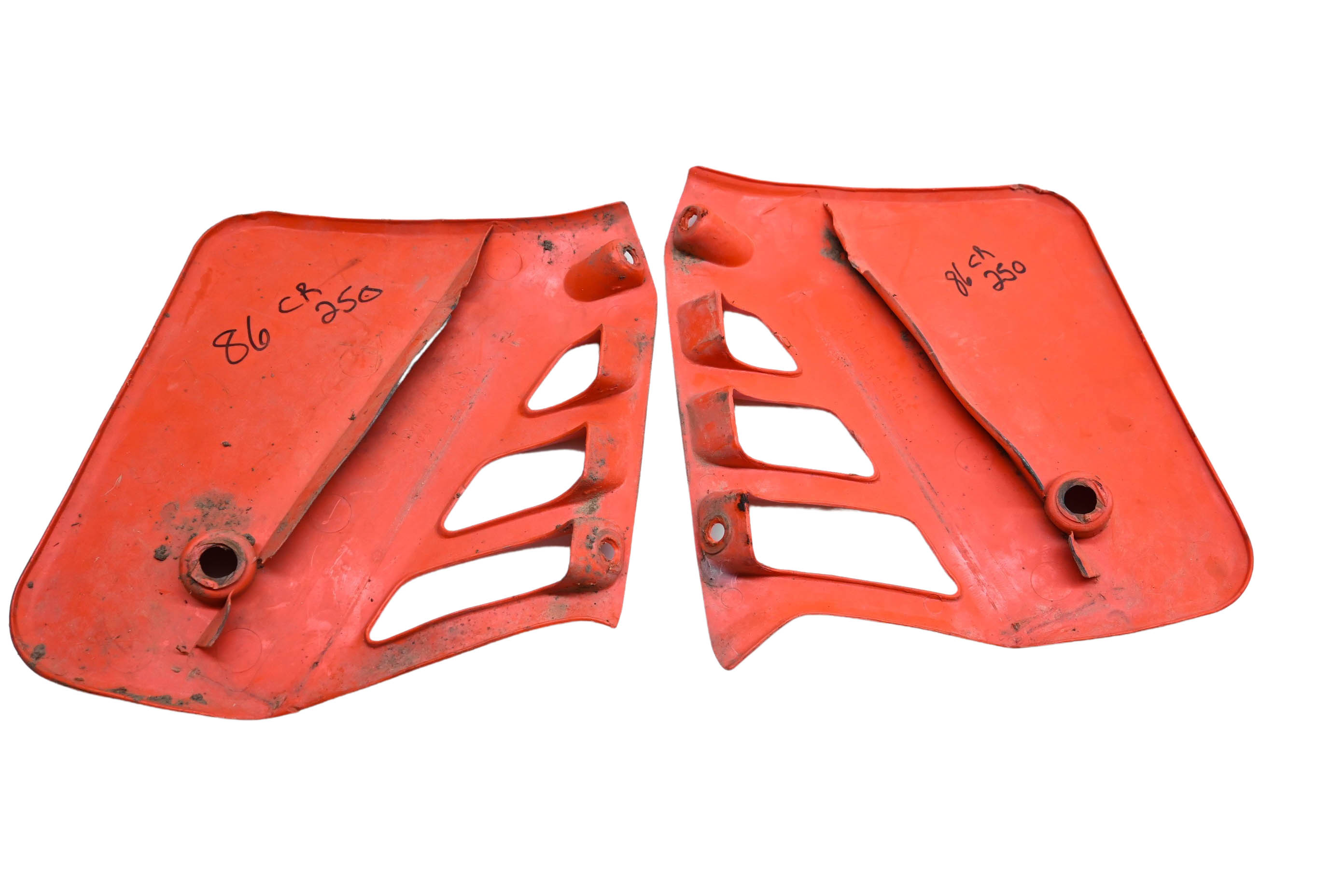 86 Honda CR250R Left & Right Fuel Tank Covers