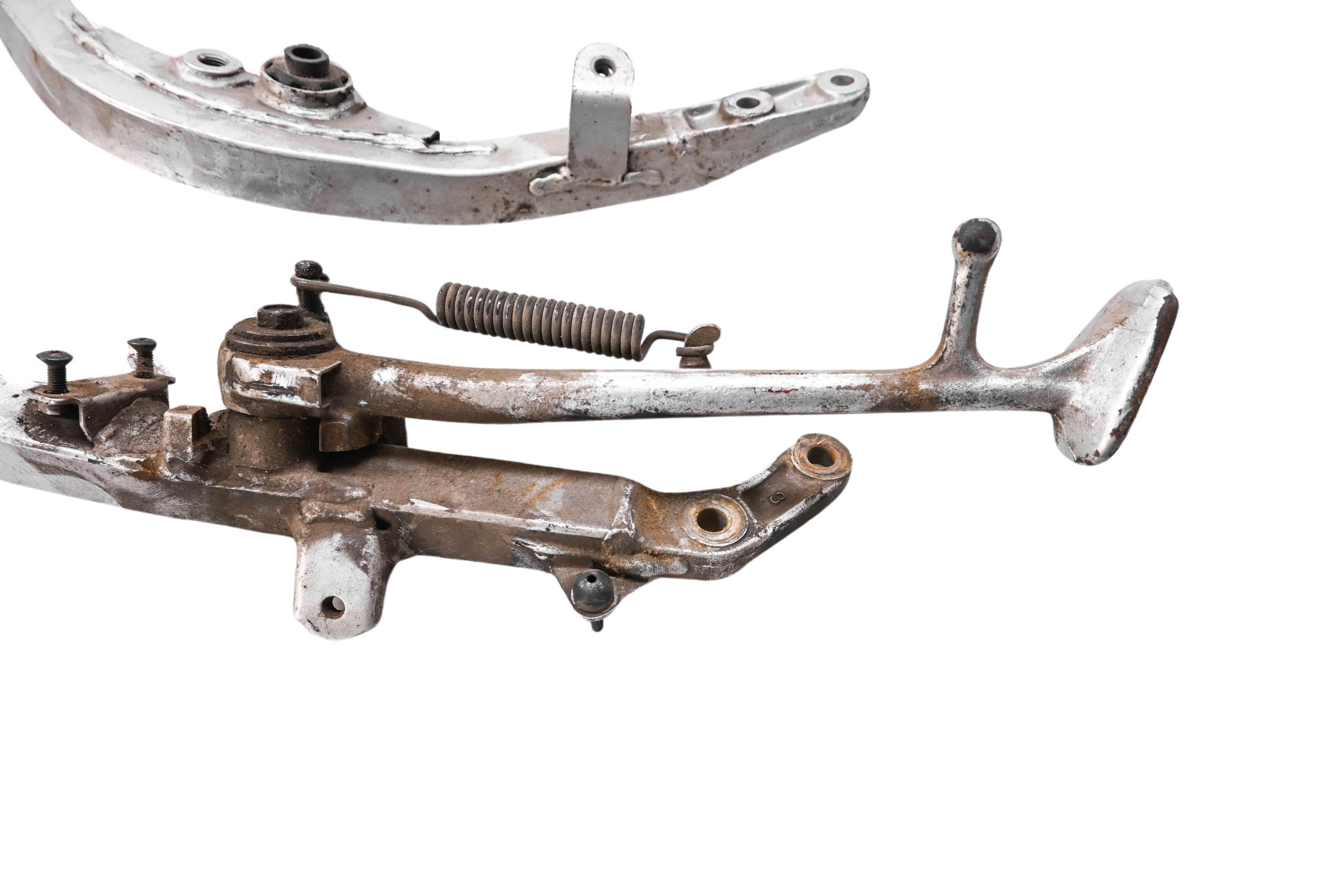 86 Yamaha FJ 1200 Right & Left Frame Down Rail Tubes & Kick Stand