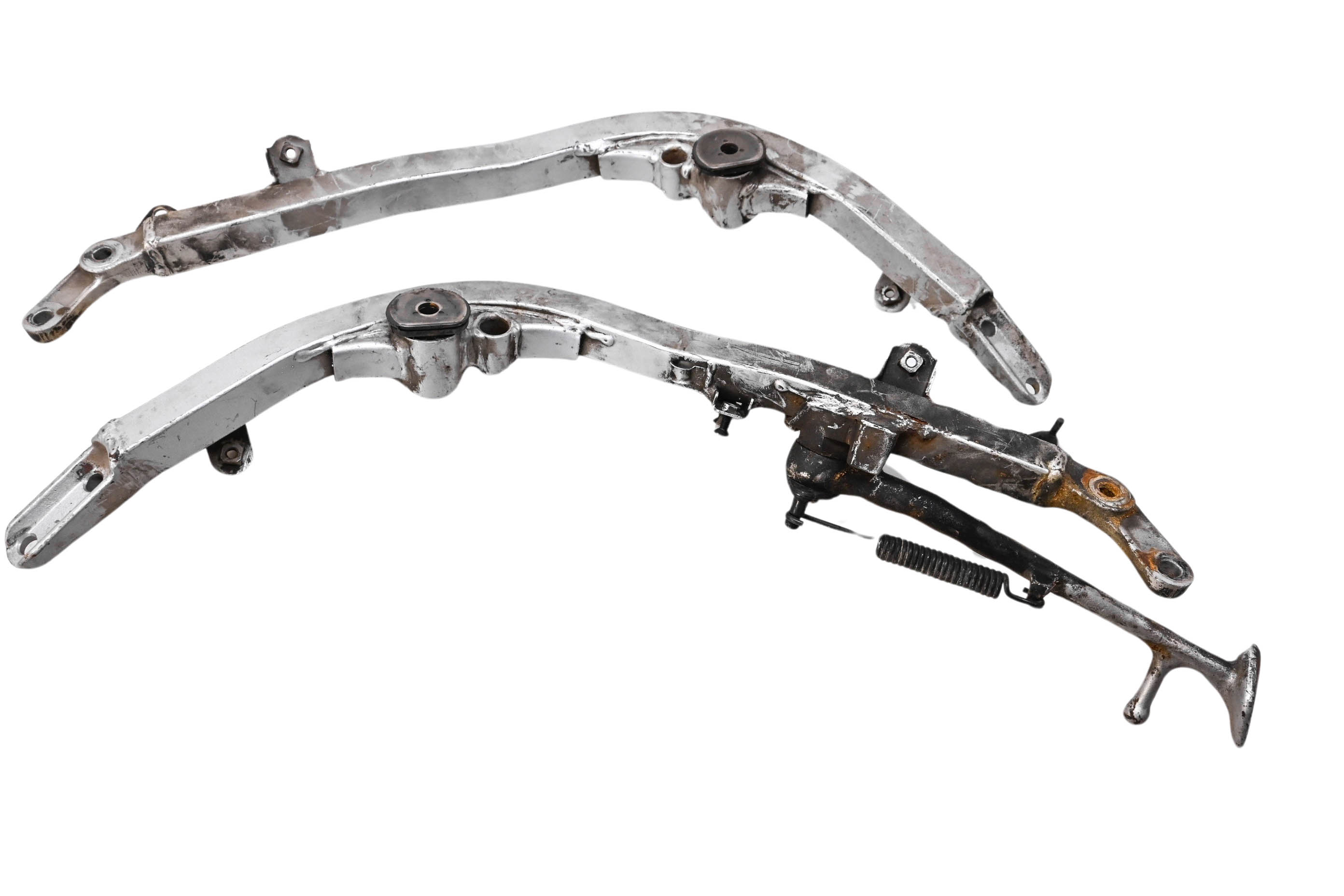 86 Yamaha FJ 1200 Right & Left Frame Down Rail Tubes & Kick Stand