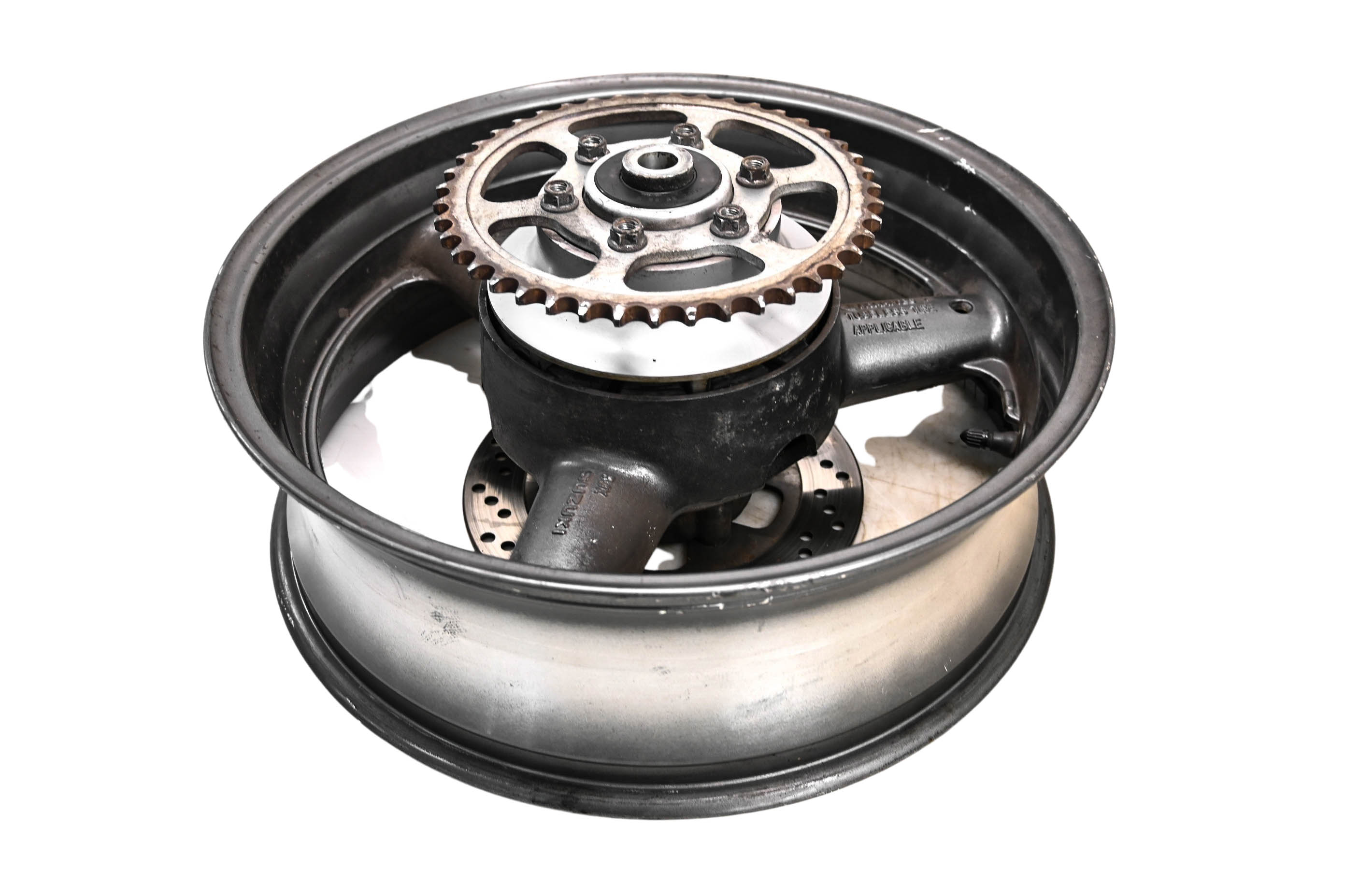 96 Suzuki RF900R Rear Wheel Rim Rotor & Sprocket 17X5.50