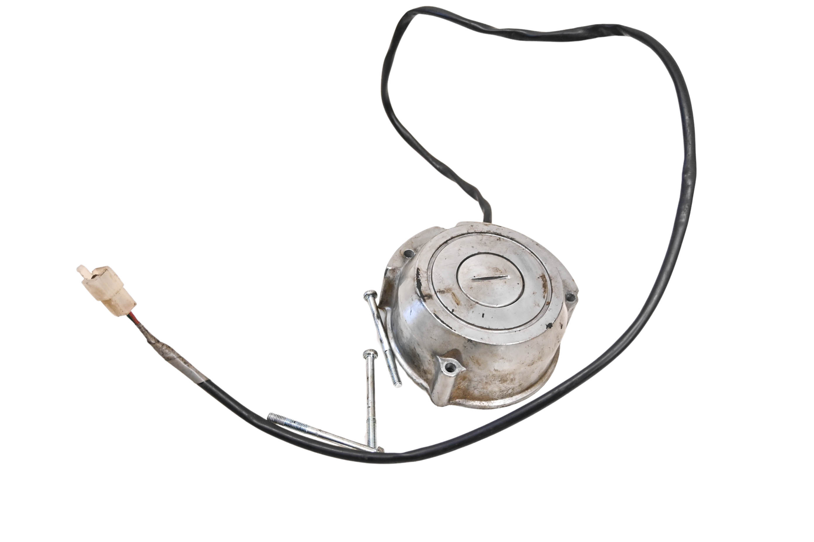 83 Yamaha XS400R Stator Cover & Brushes Assembly