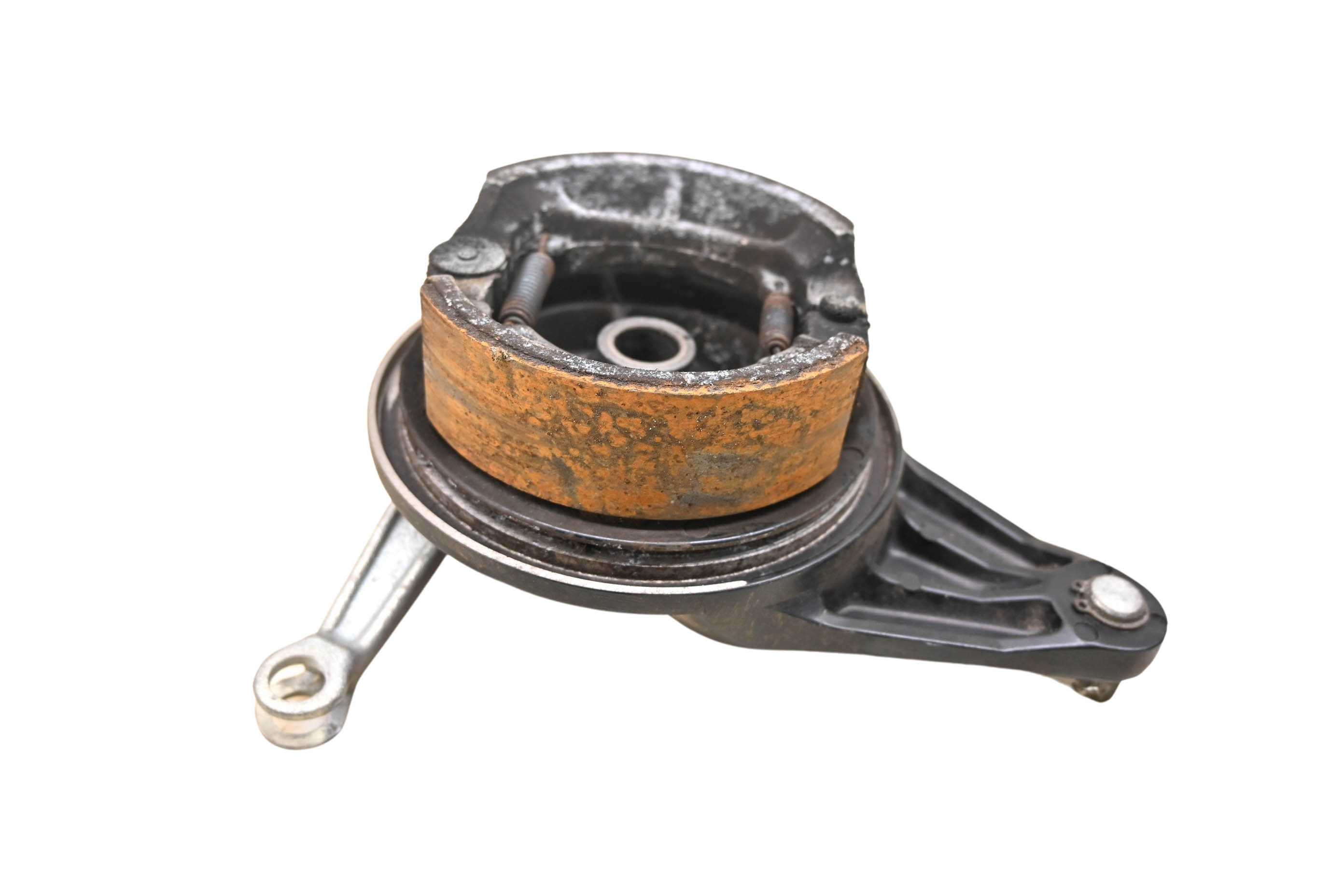 04 Kawasaki KLR250 Rear Brake Drum Panel & Lever