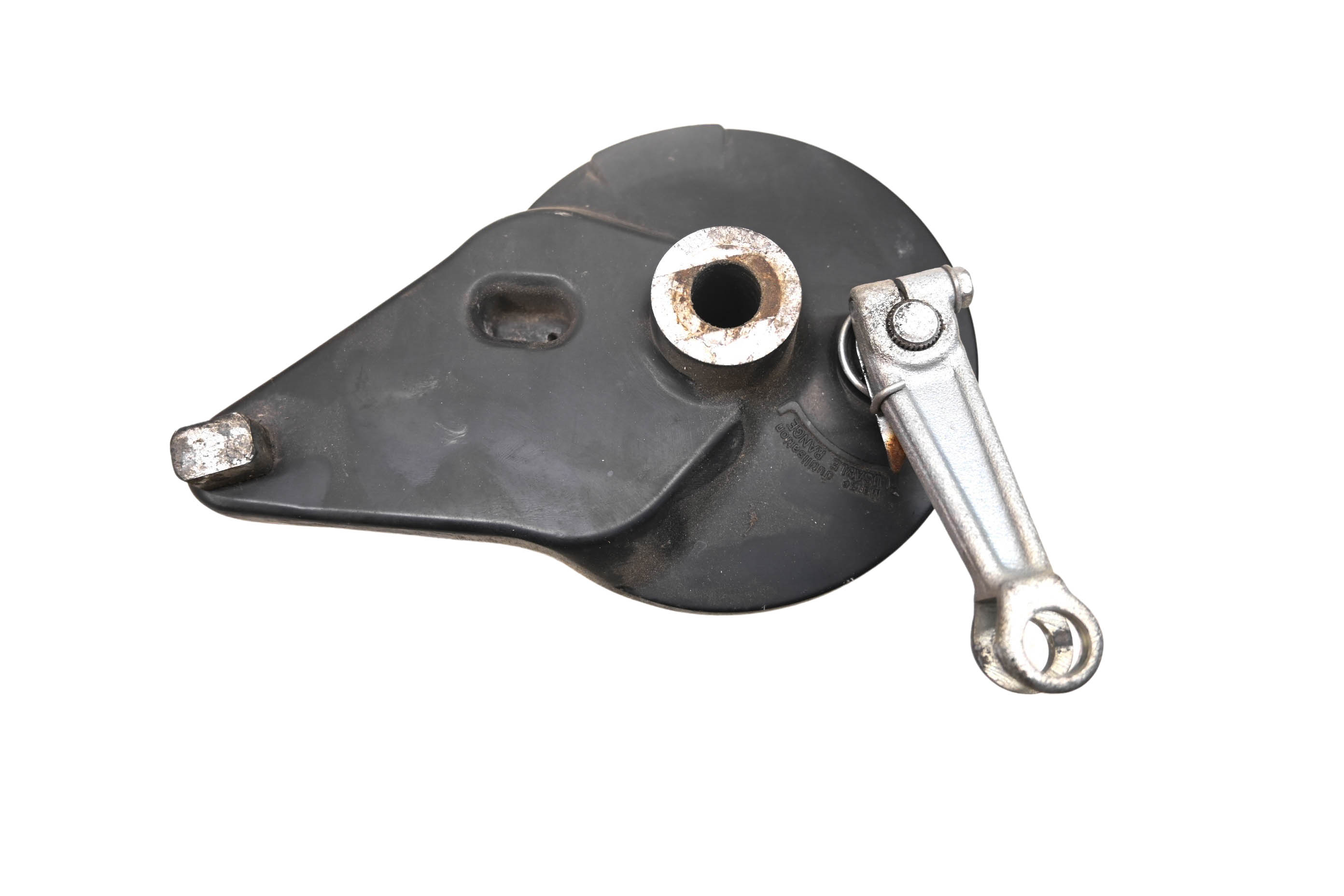 04 Kawasaki KLR250 Rear Brake Drum Panel & Lever