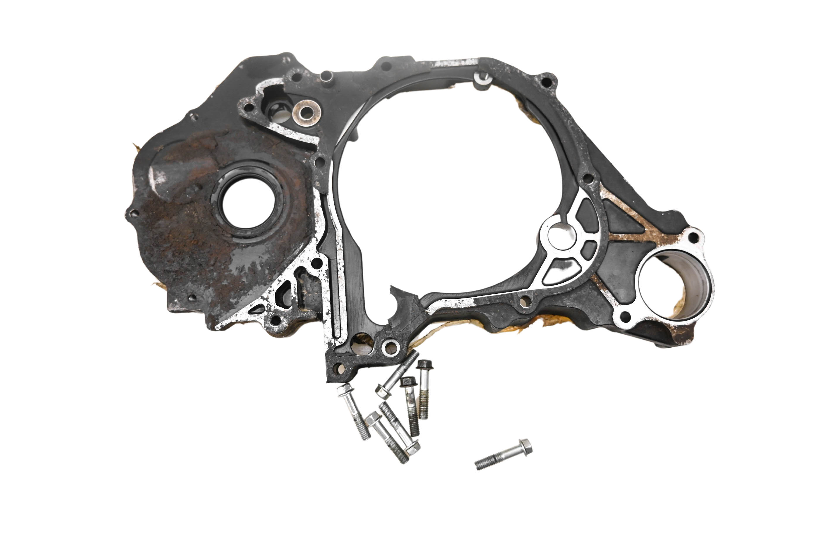 86 Honda Fourtrax 125 2x4 Inner Left Engine Stator Cover TRX125
