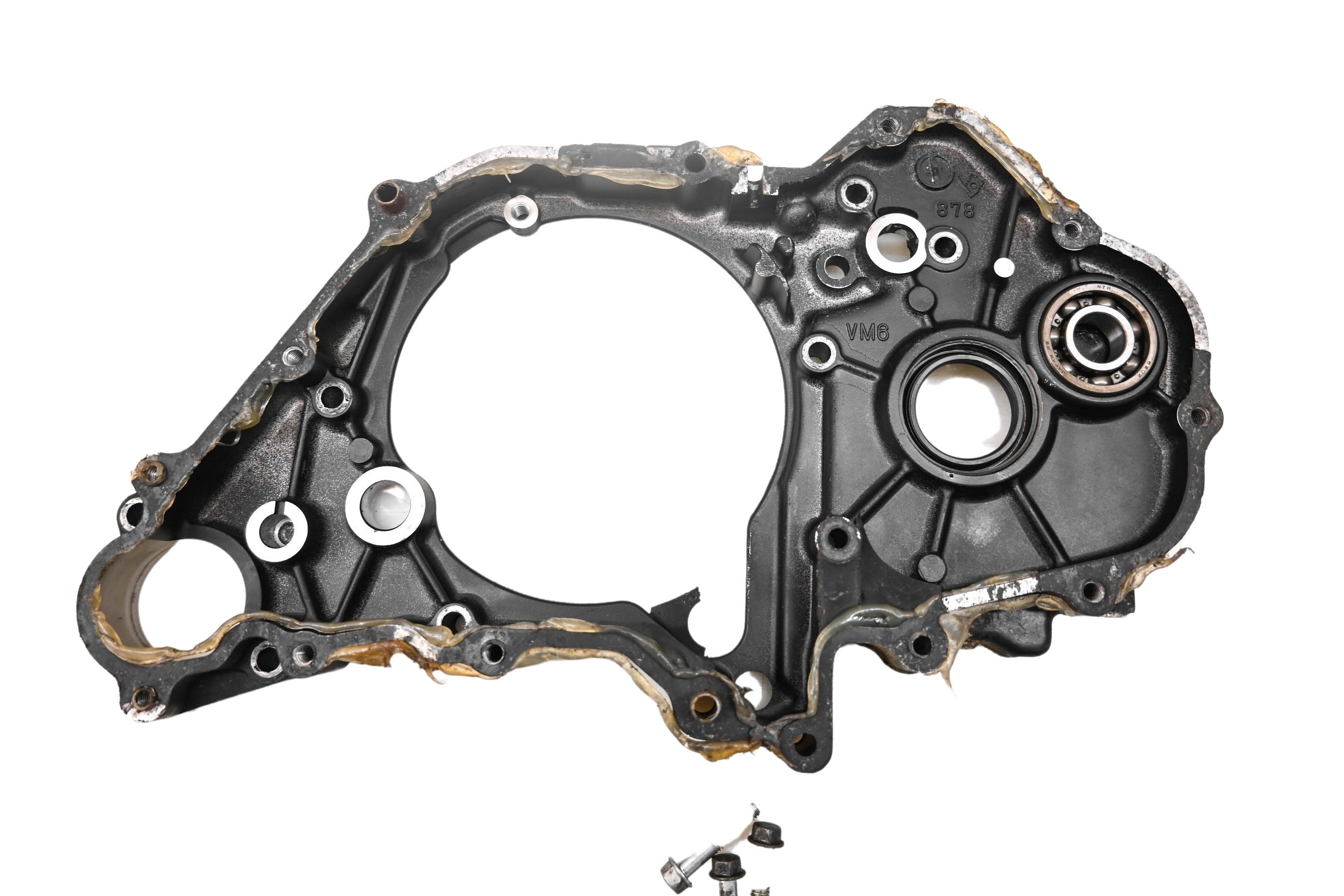 86 Honda Fourtrax 125 2x4 Inner Left Engine Stator Cover TRX125
