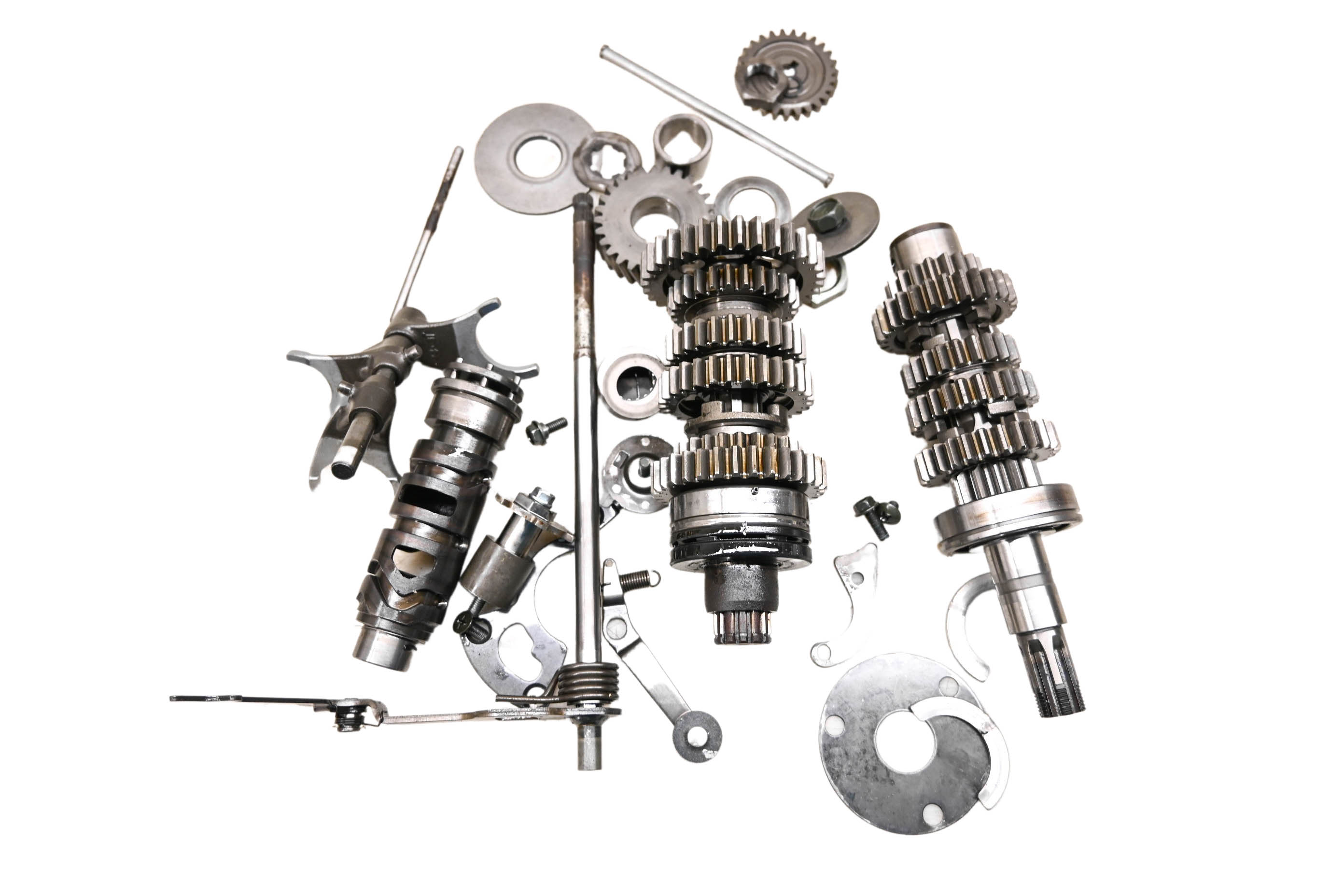 05 Suzuki GS500F Transmission Shift Forks & Drum
