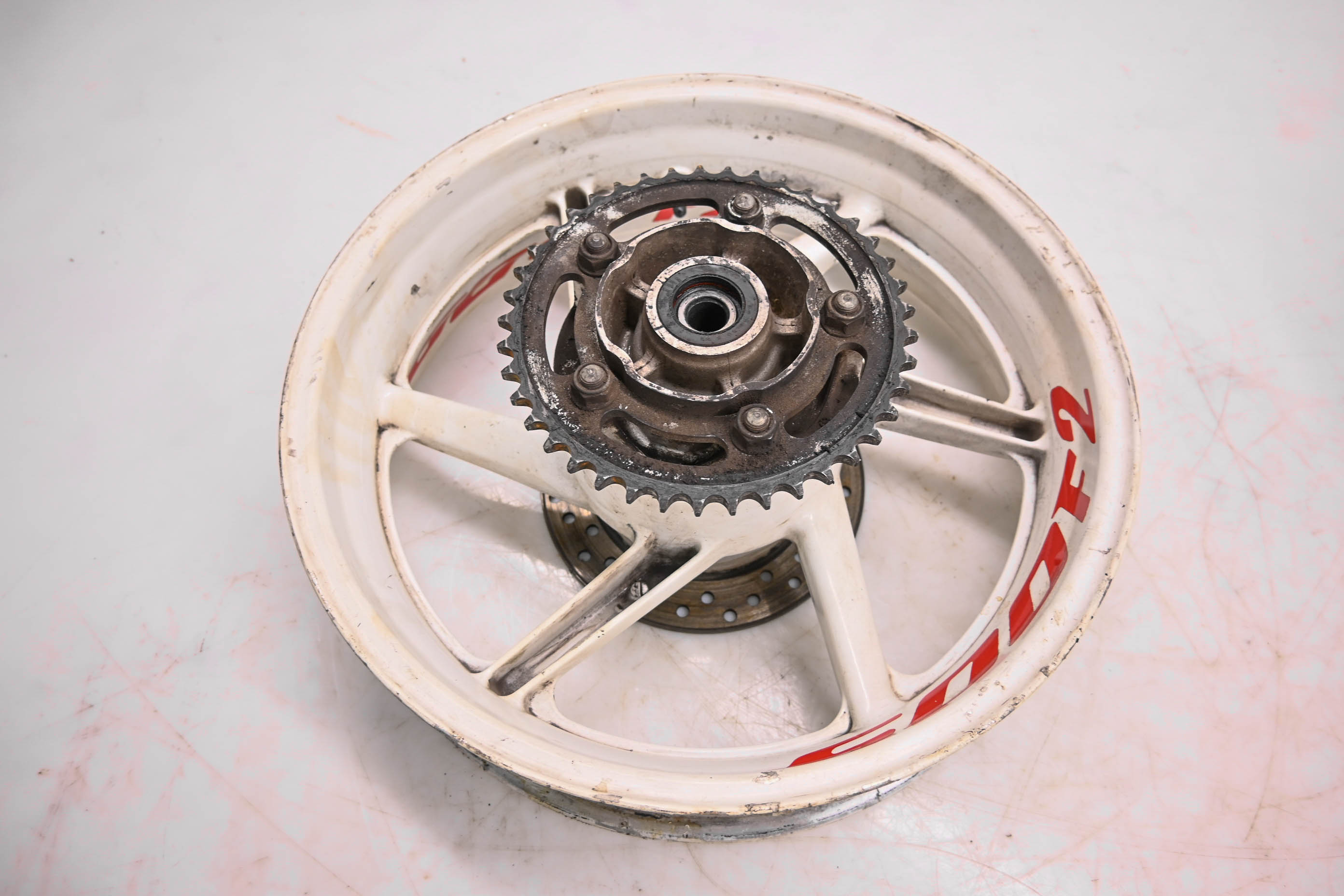 93 Honda CBR600F2 Rear Wheel Rim Sprocket & Rotors 16.5X4.5 Super Sport