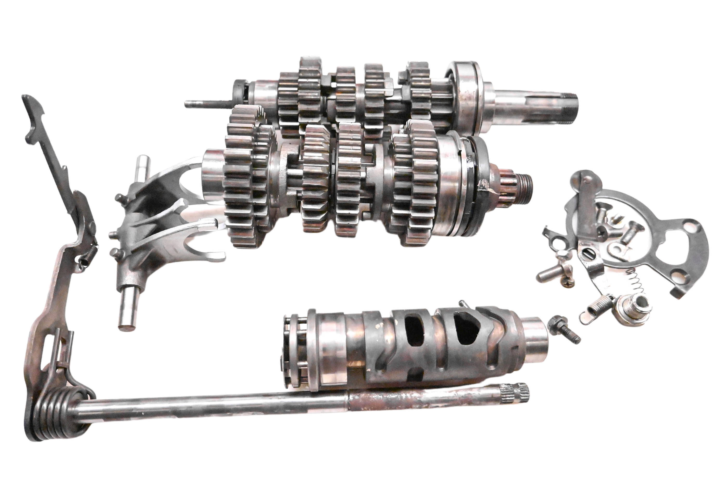 80 Suzuki GS550L Transmission Shift Forks & Drum