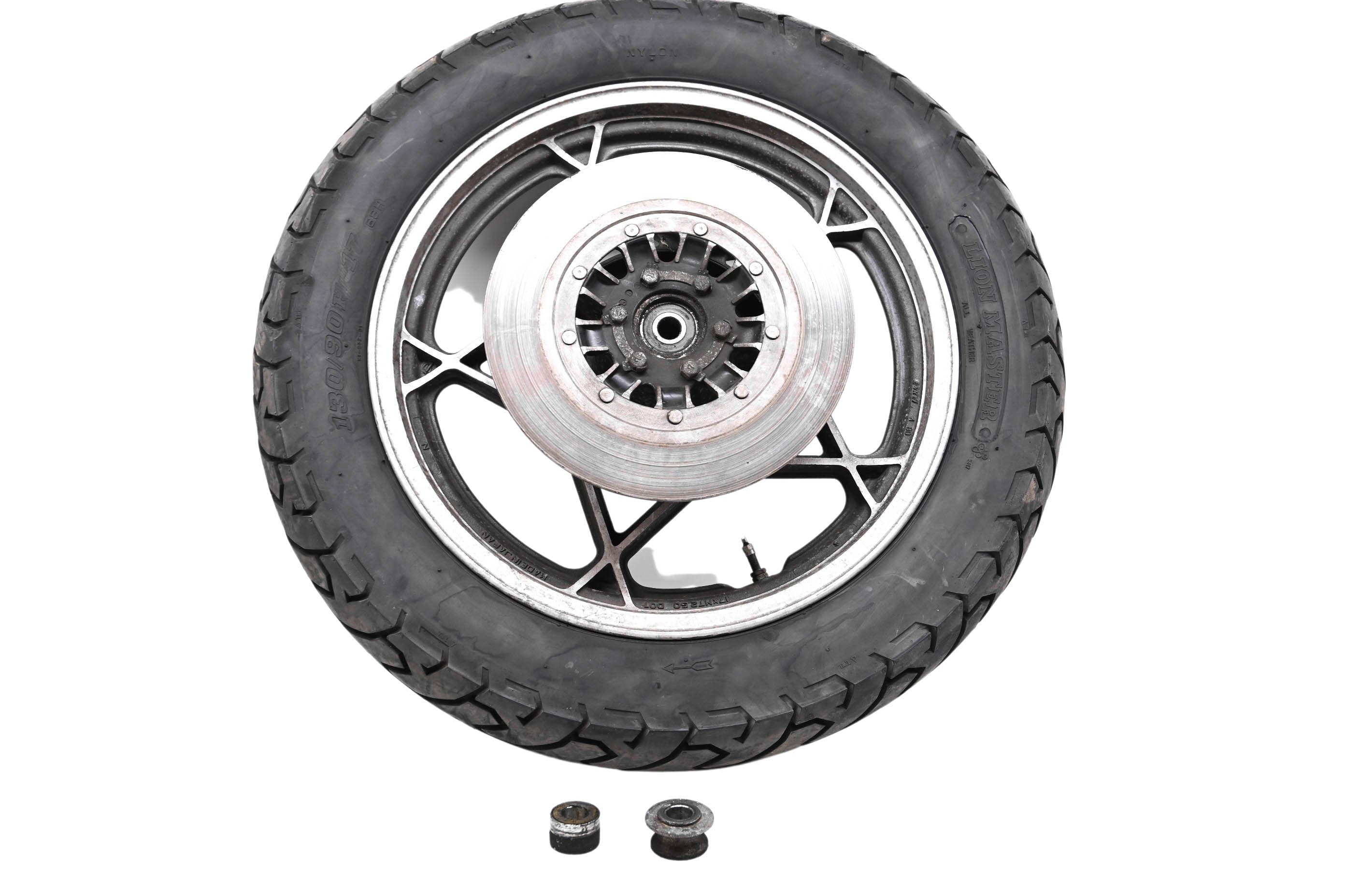 80 Suzuki GS550L Rear Wheel Rim & Tire 130/90-17