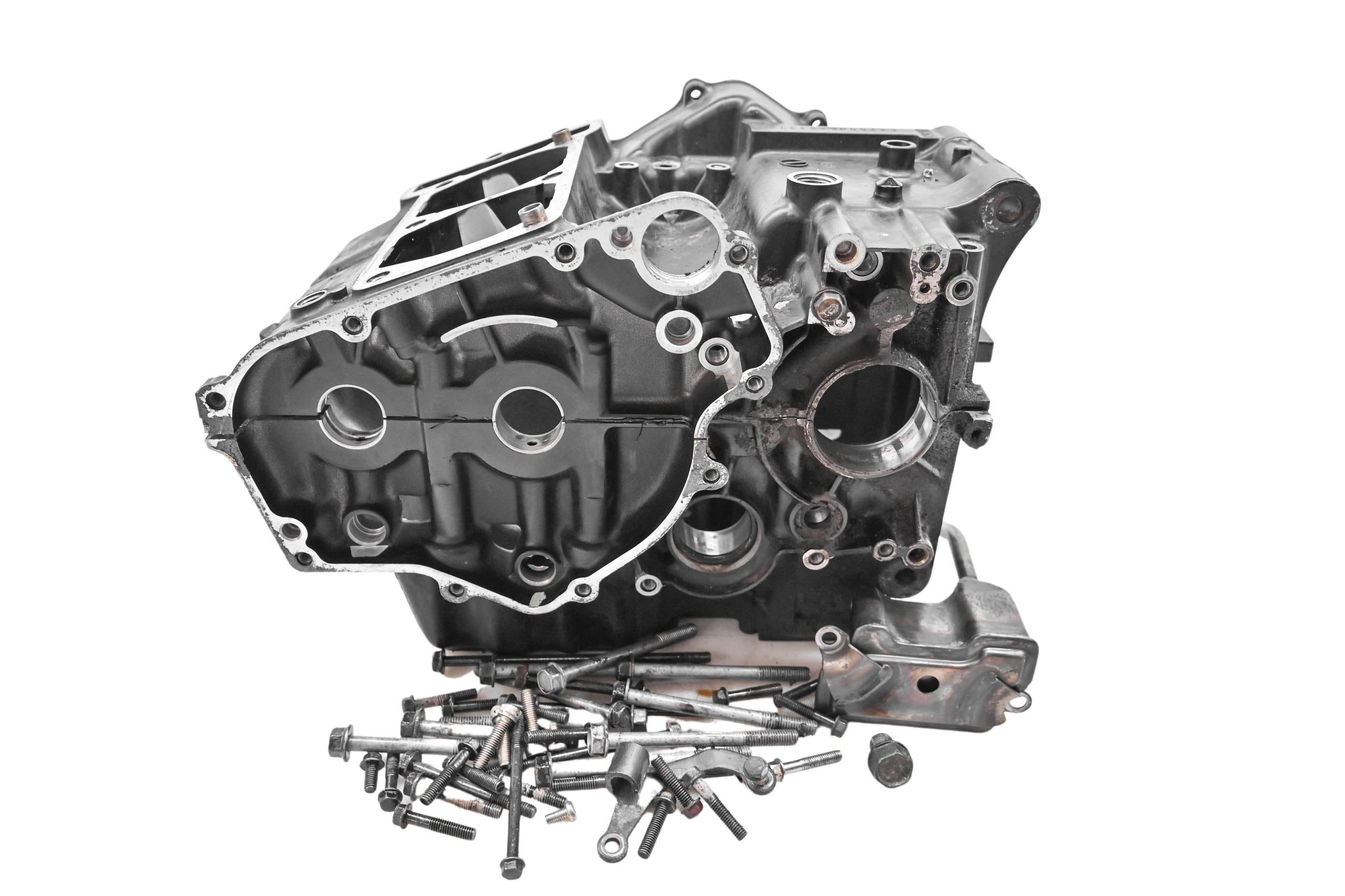 08 Kawasaki Ninja 250R Crankcase Center Crank Case EX250