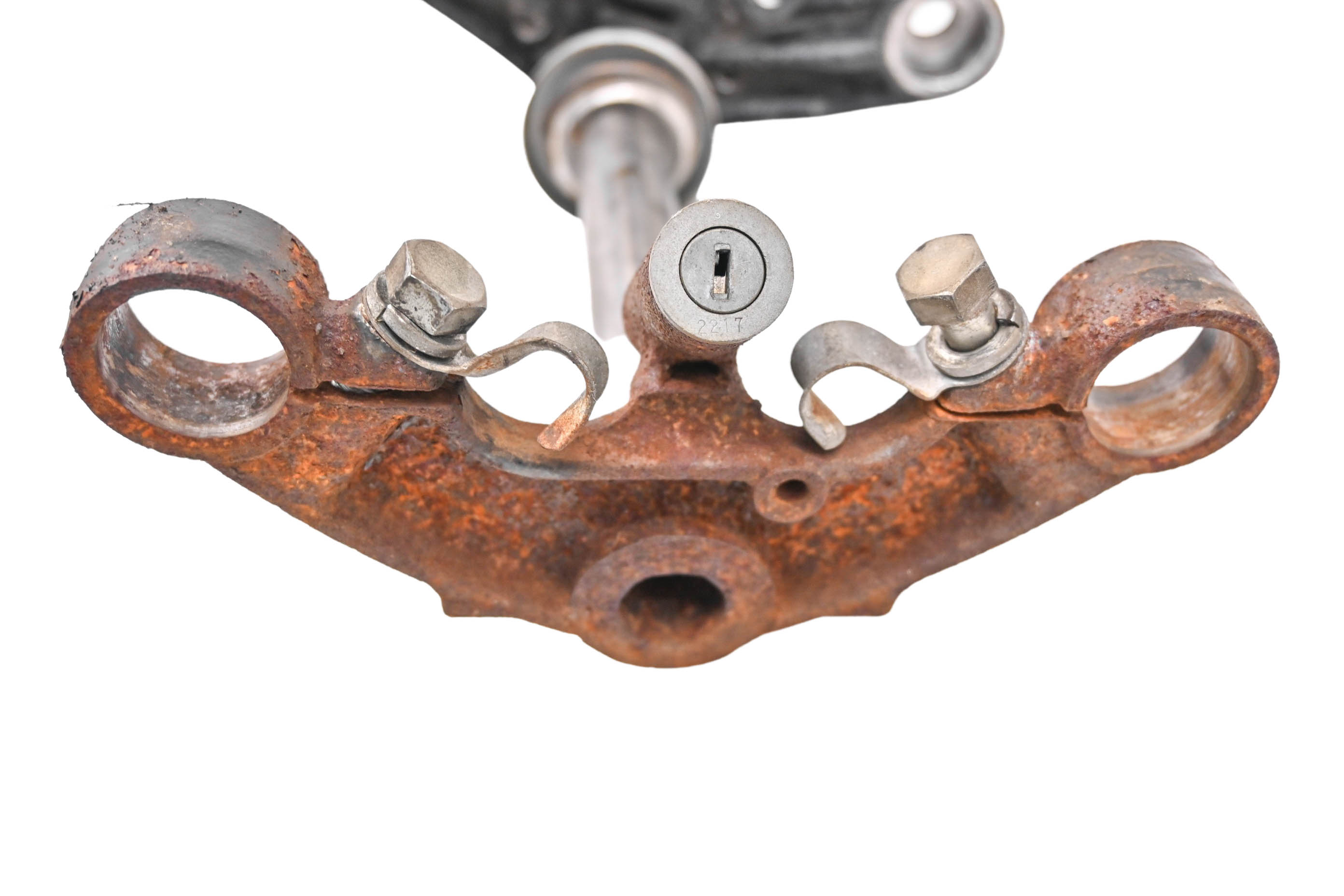 75 Yamaha RD125 Triple Tree Handlebar Clamps