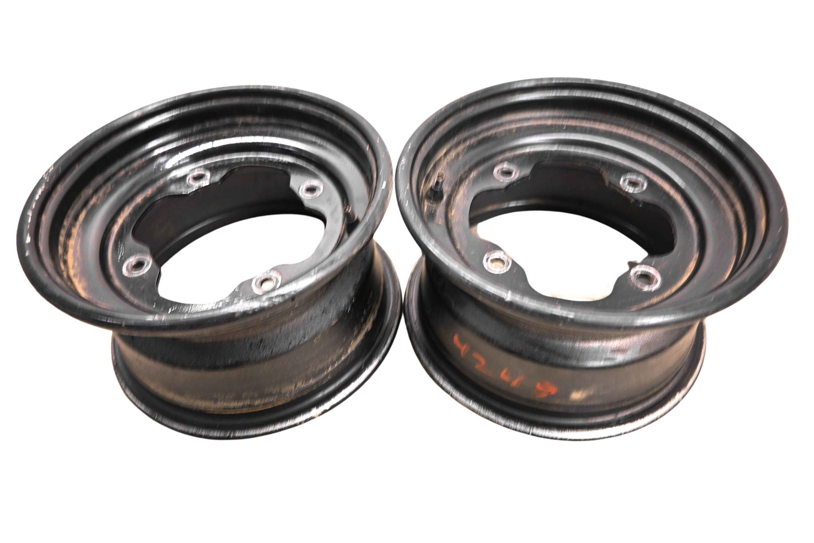 00 Yamaha Warrior 350 2x4 Front Wheels Rims 10X5.5 4/156 YFM350X
